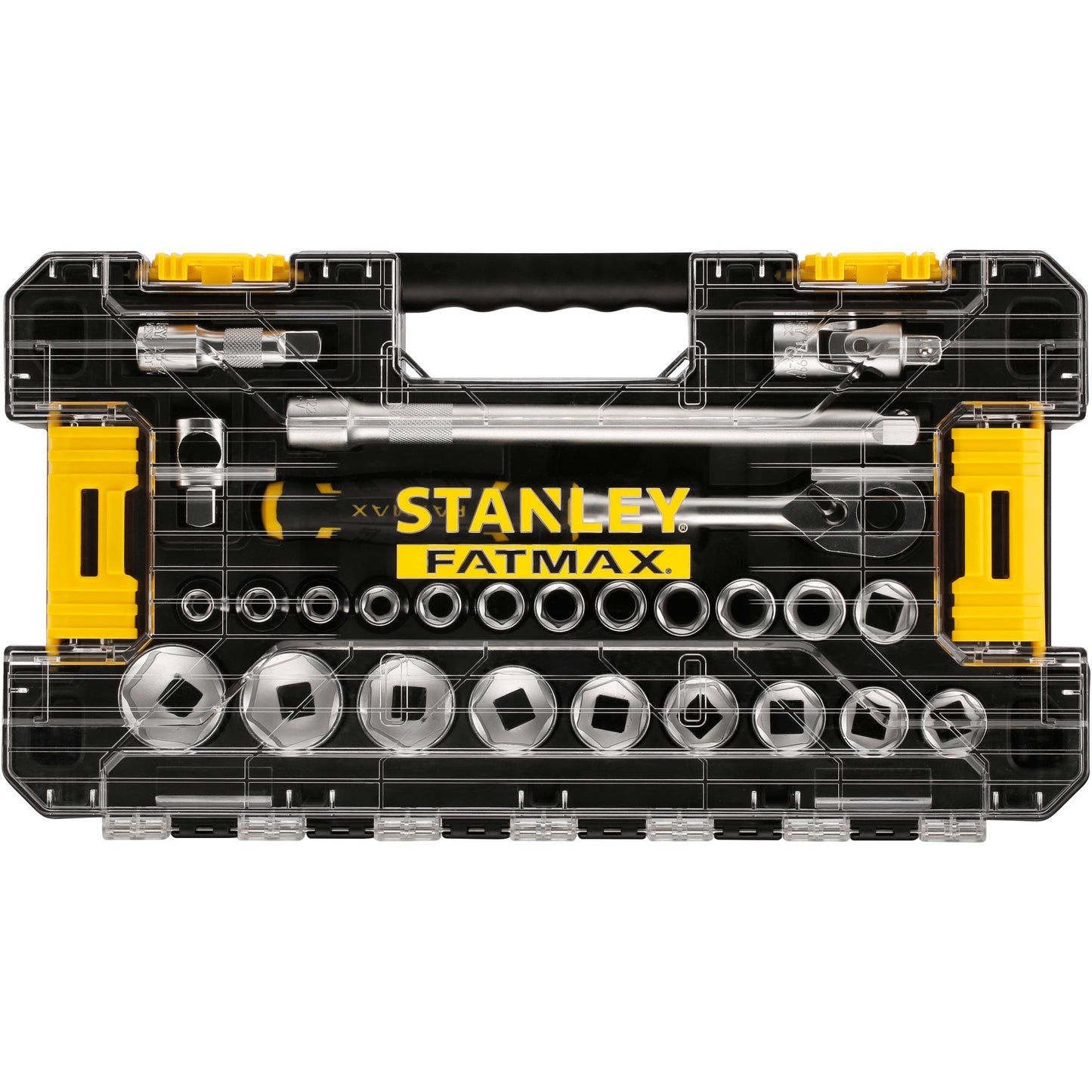Stanley fatmax 1 2 l pro-stack doppenset 1 2 fmmt98103-1 dopsleutel (zwart geel, 26 delig)