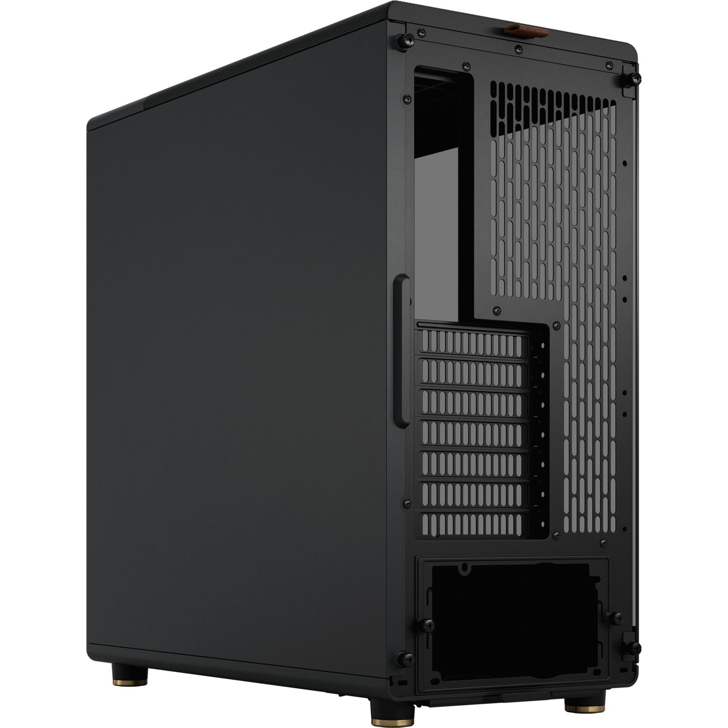 Fractal Design north midi tower behuizing (zwart houtkleur | 2x usb-a | 1x usb-c | tempered glass)