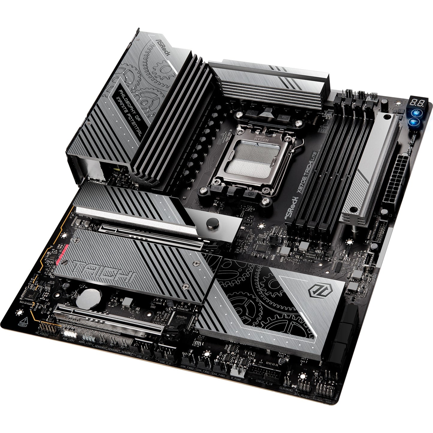 ASRock x870e taichi lite socket am5 moederbord (raid, 5 gb-lan, wi-fi 7, bt, e-atx)