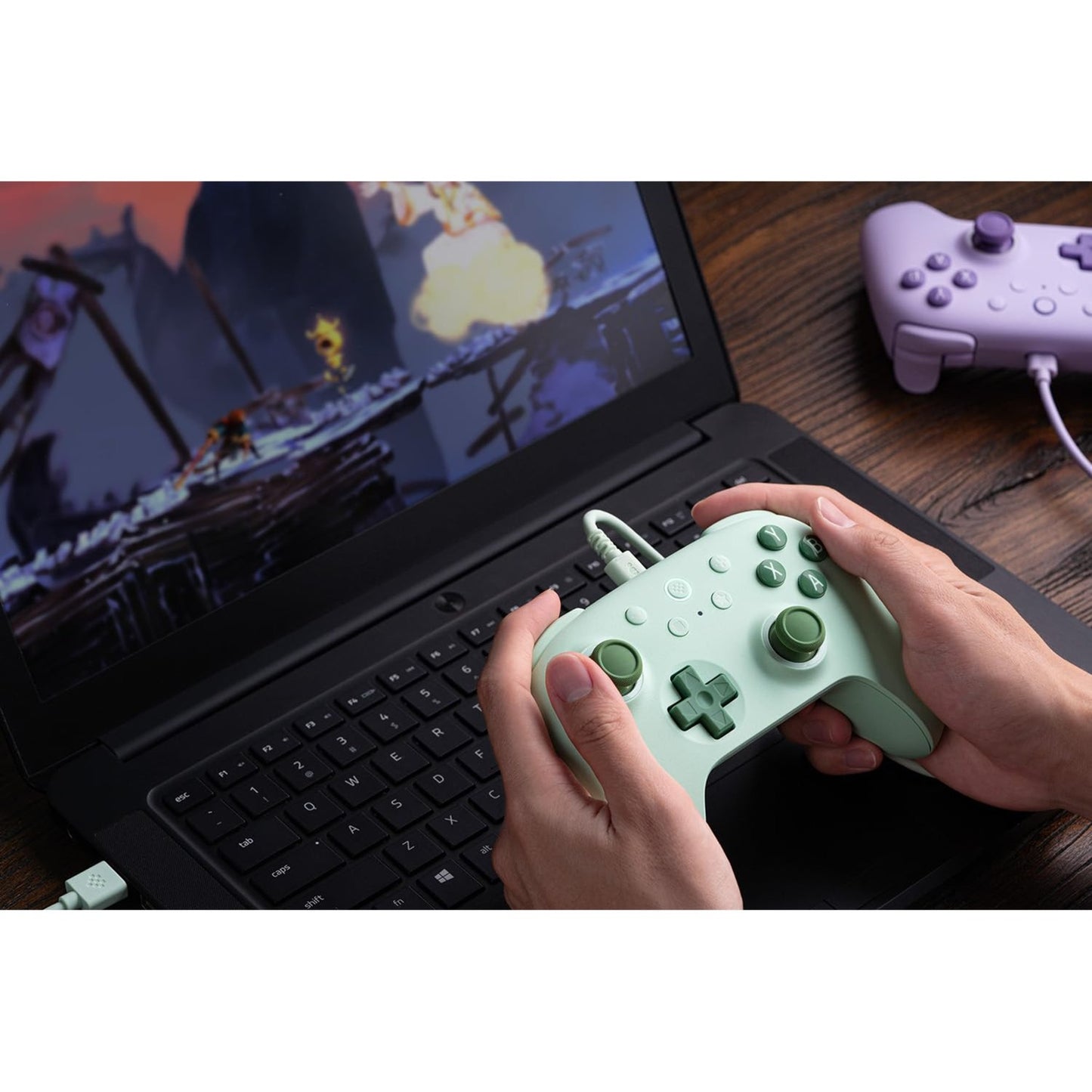 8BitDo ultimate 2c wired gamepad (groen)