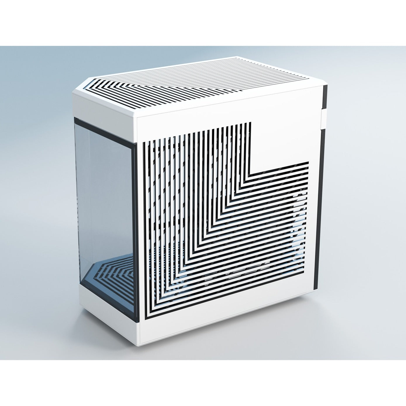 HYTE y60 midi tower behuizing (wit zwart | 3x usb-a | tempered glass)