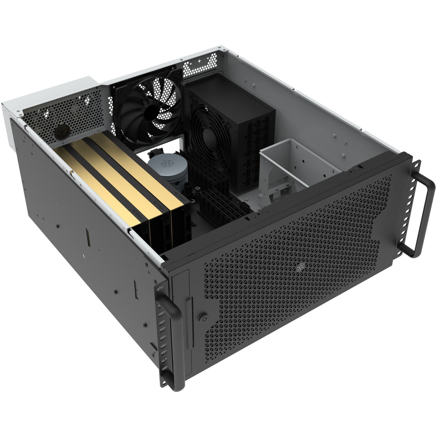 SilverStone rm53-502 rack behuizing (zwart)