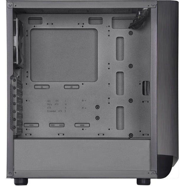 SilverStone seta a1 midi tower behuizing (zwart titanium | 2x usb-a | 1x usb-c | rgb | tempered glass)