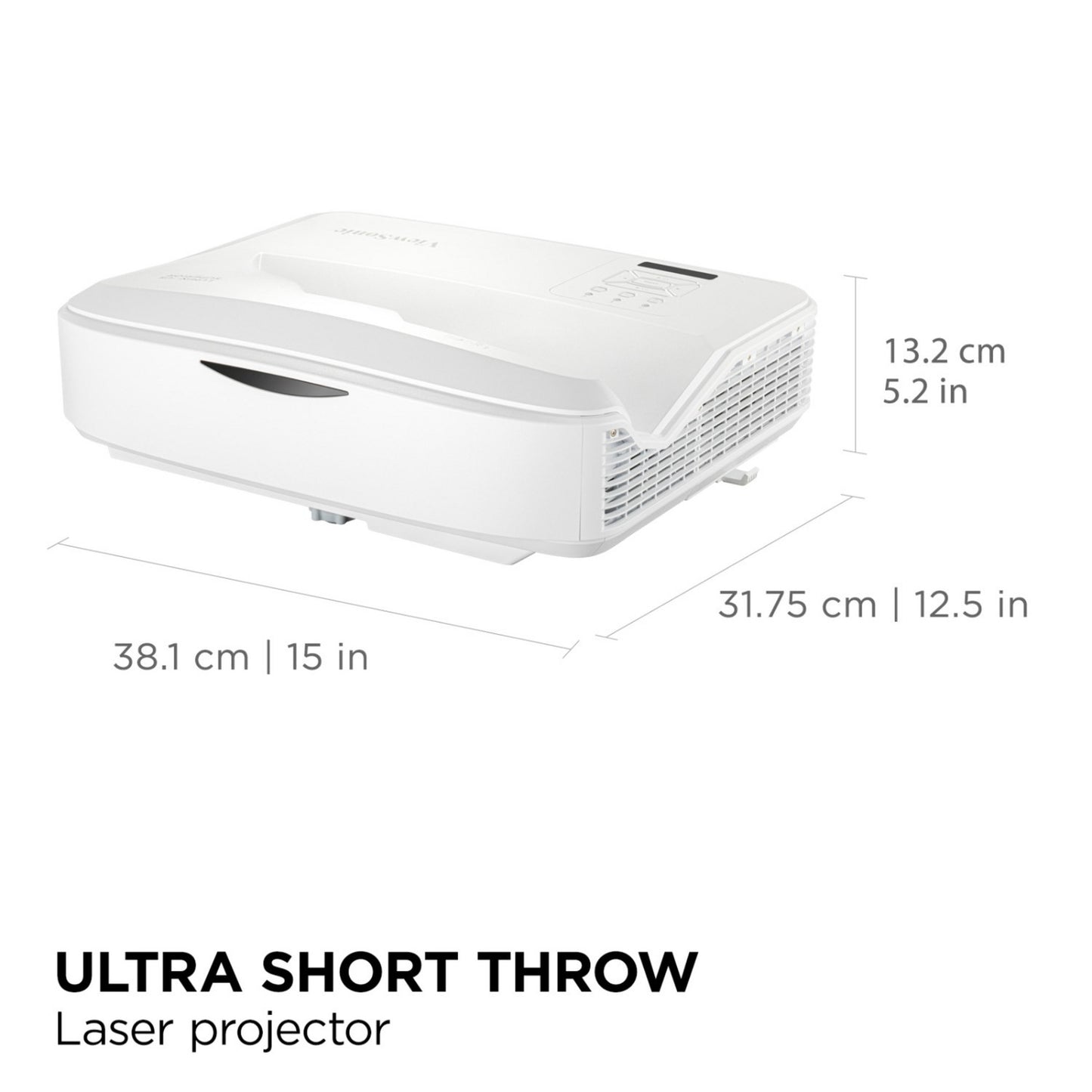 ViewSonic ls832wu wuxga ultra short throw laserprojector (wit, 5000 ansi lumen)