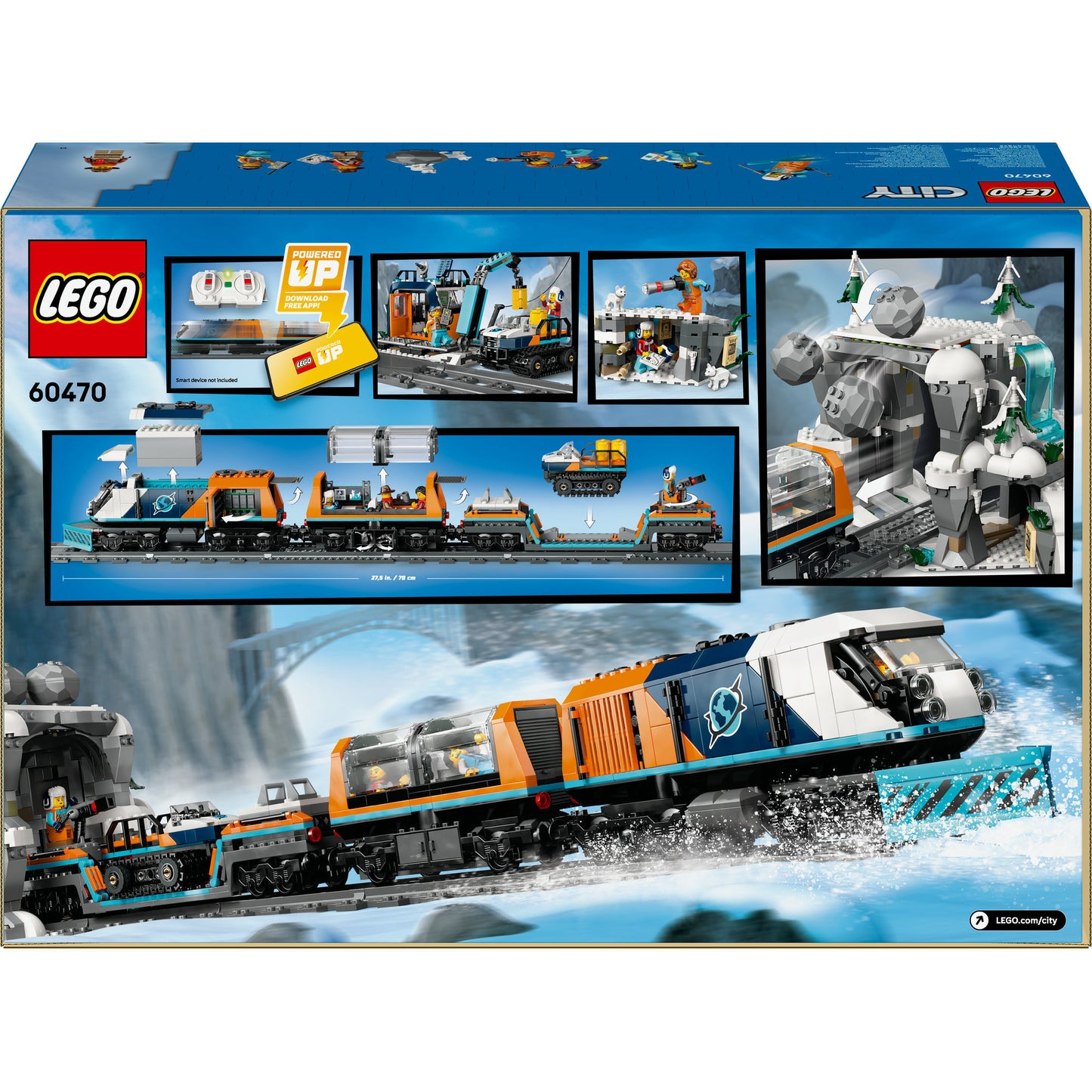 LEGO city 60470 onderzoekstrein op de noordpool