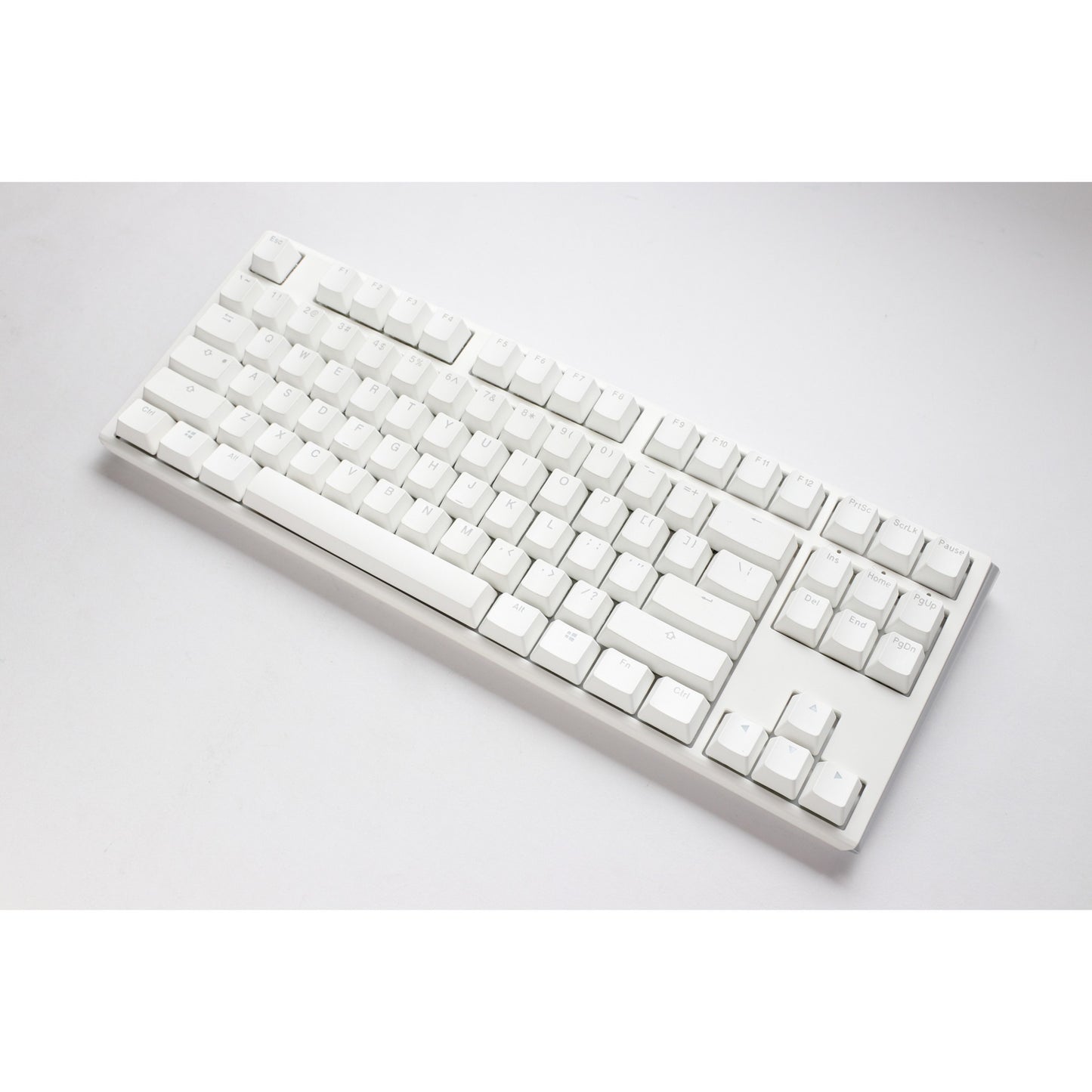 Ducky one 3 classic pure white tkl rgb mechanisch toetsenbord (wit, us lay-out (qwerty), cherry mx red, 80% (tkl), rgb leds, double-shot pbt, hot-swappable, quack mechanics)