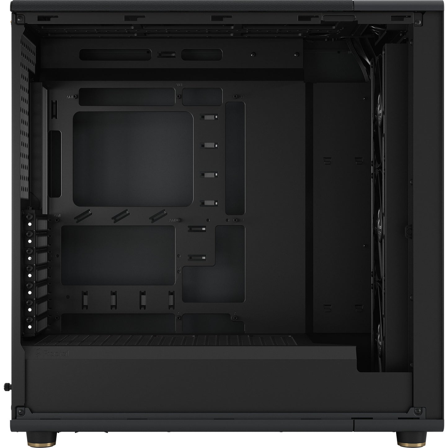 Fractal Design north xl rc charcoal black tg dark midi tower behuizing (zwart houtkleur | 2x usb-a | 1x usb-c | tempered glass)