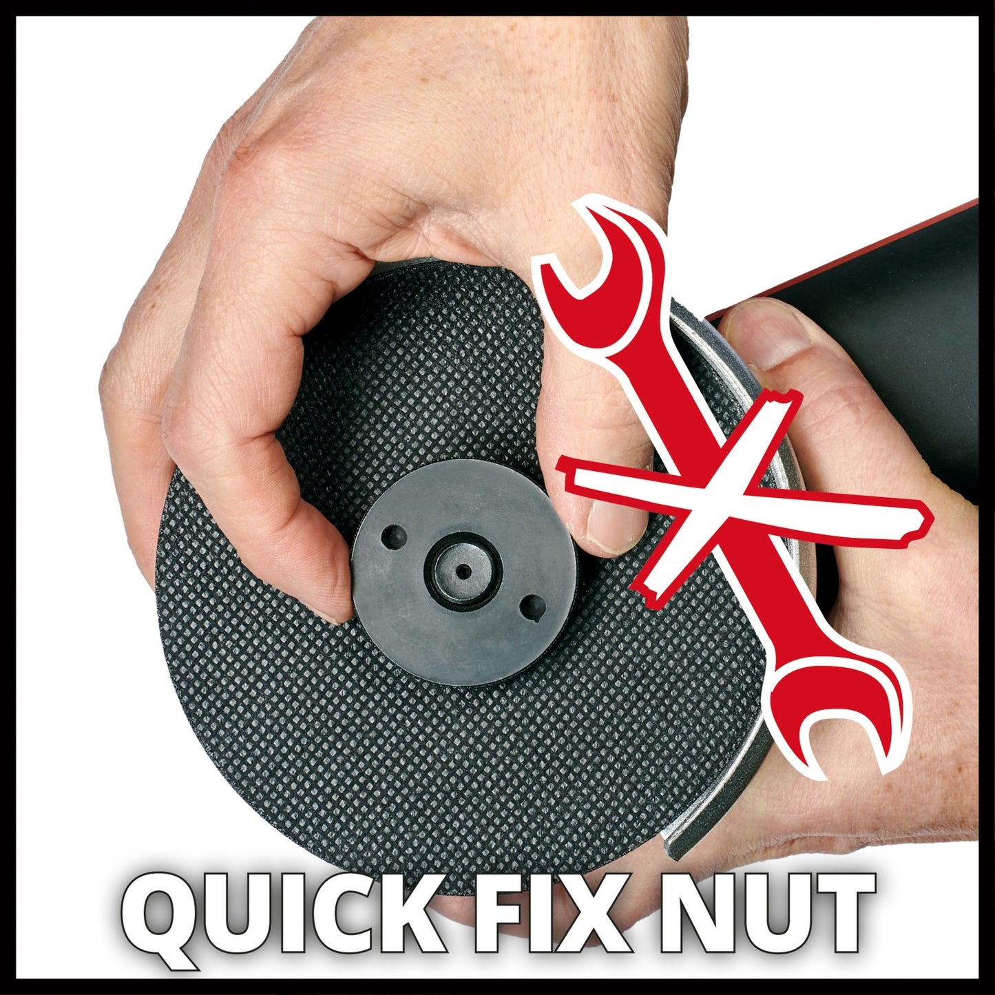 EINHELL axxio accu haakse slijper 18 115 q bl solo (rood zwart, accu en oplader niet inbegrepen)