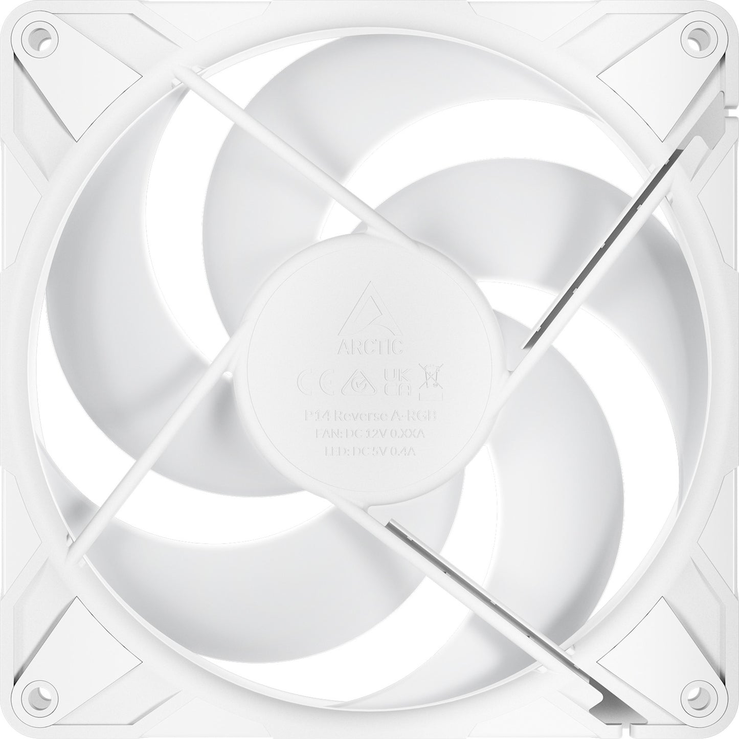 ARCTIC p14 pro reverse a-rgb case fan (wit, 140 x 140 x 30 mm, pwm)