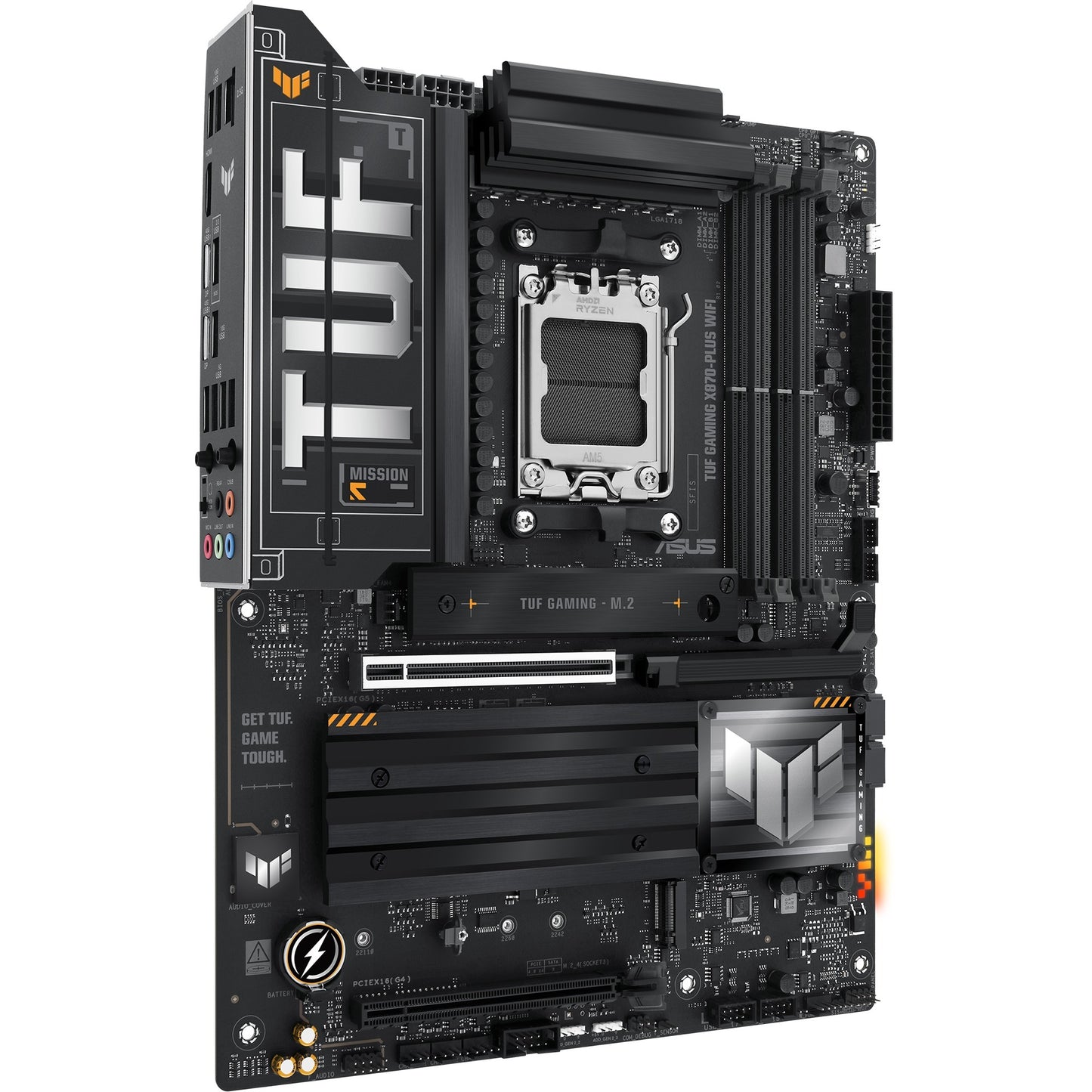 ASUS tuf gaming x870-plus wifi socket am5 moederbord (raid, 2.5gb-lan, wi-fi 7, bt, sound, atx)