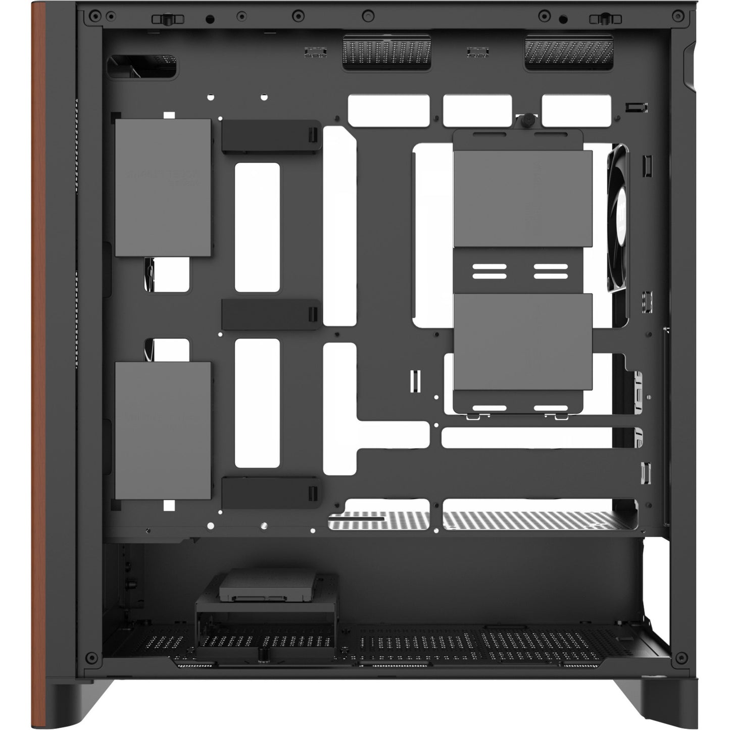 Thermaltake s370 ws midi tower behuizing (zwart | 2x usb-a | 1x usb-c | tempered glass)