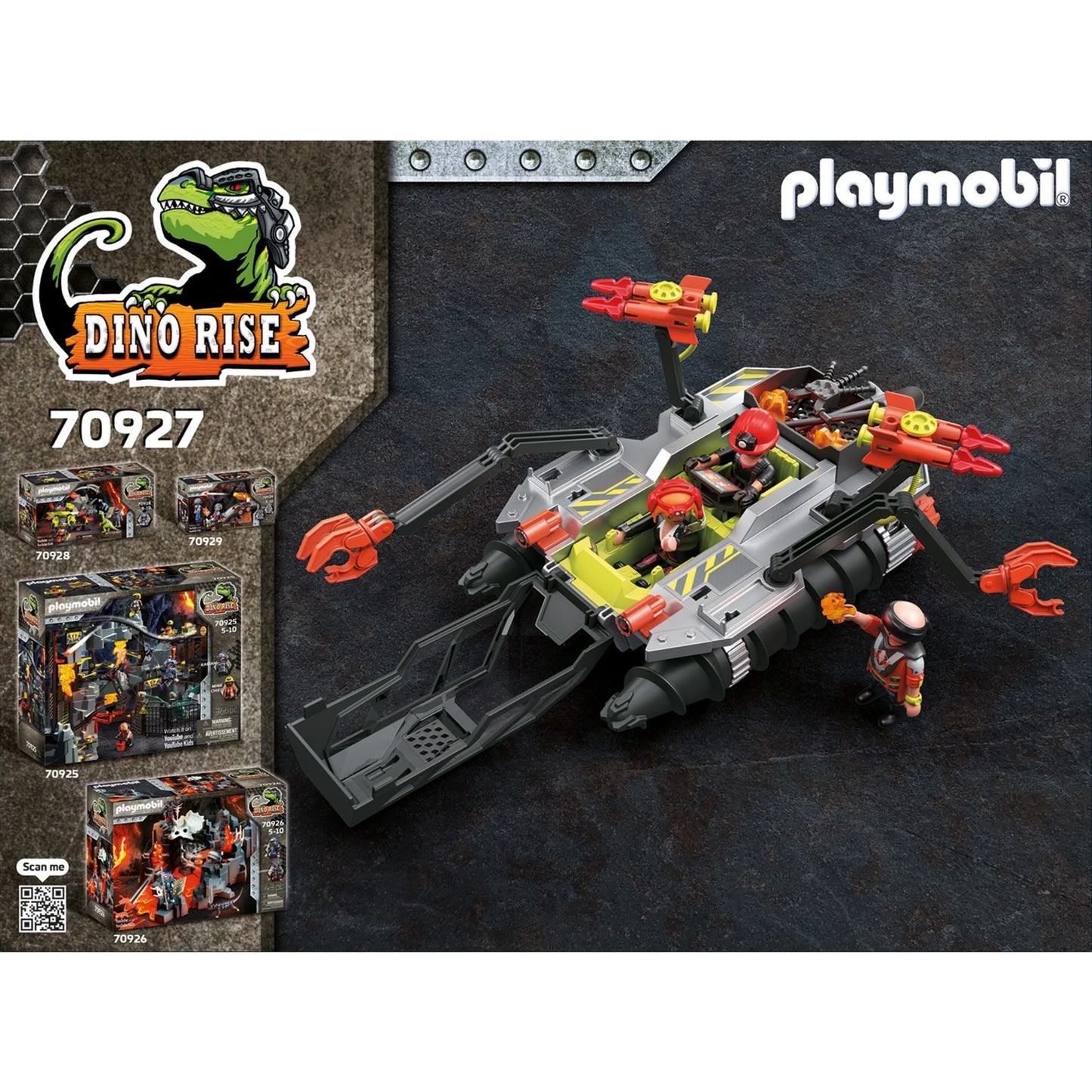 PLAYMOBIL dino rise - comet corp. sloopboor constructiespeelgoed (70927)