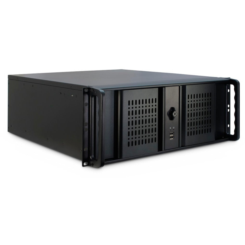 Inter-Tech 4u-4098-s rack behuizing (zwart | 2x usb-a)