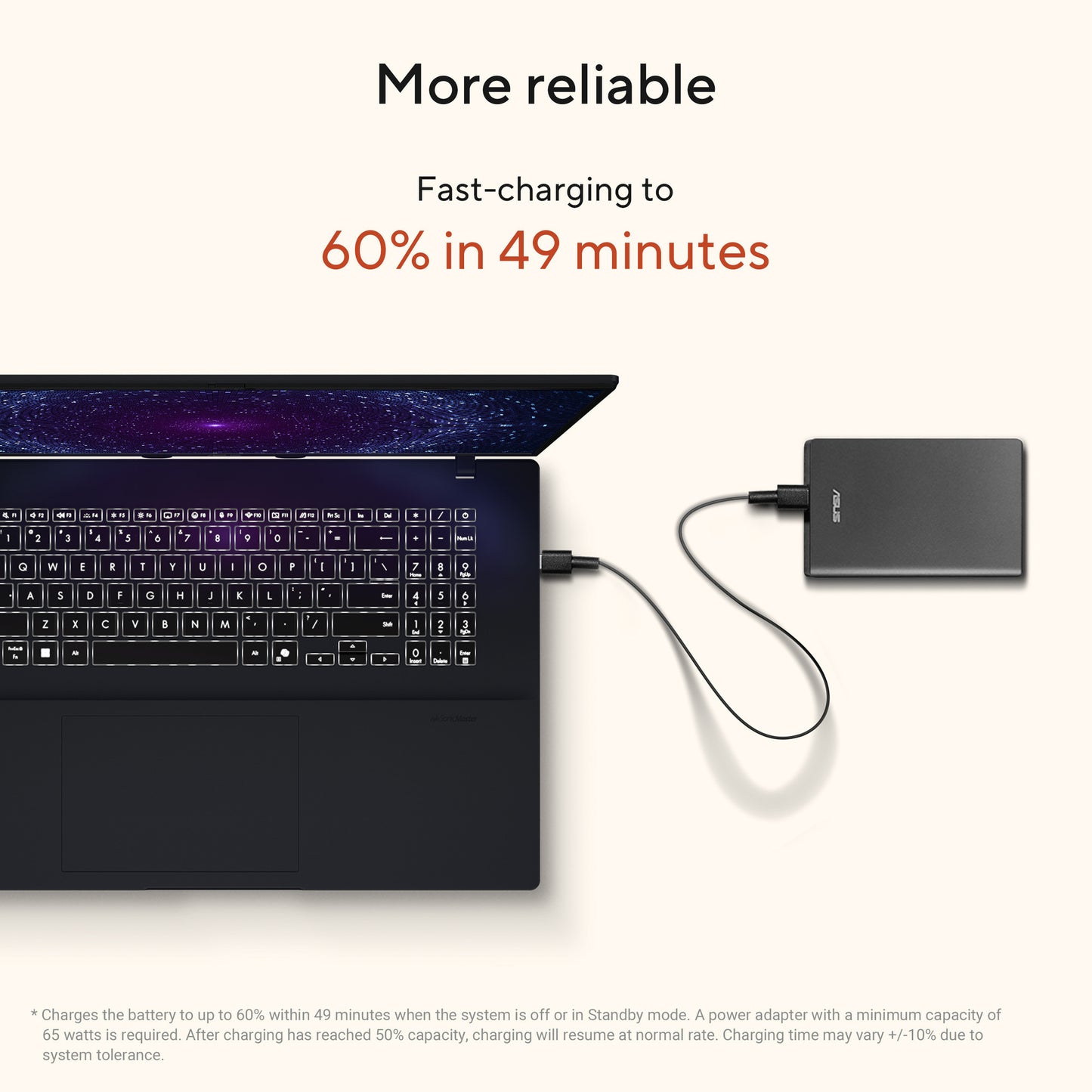 ASUS vivobook 18 m1807ga-s8004w 18 laptop (blauw | ryzen 7 445 | radeon 840m | 32 gb | 1 tb ssd)