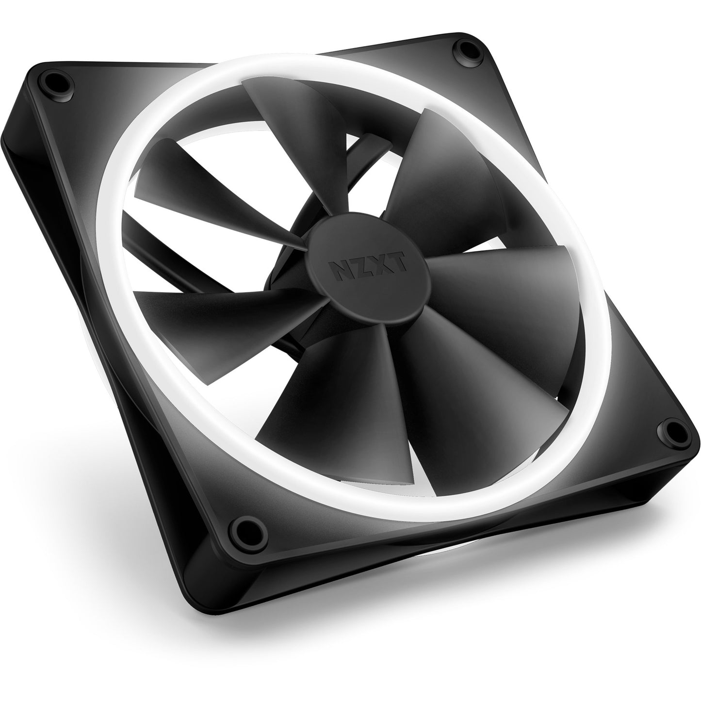 NZXT f140 rgb duo case fan (zwart, 140 x 140 x 25 mm, pwm, zonder controller)