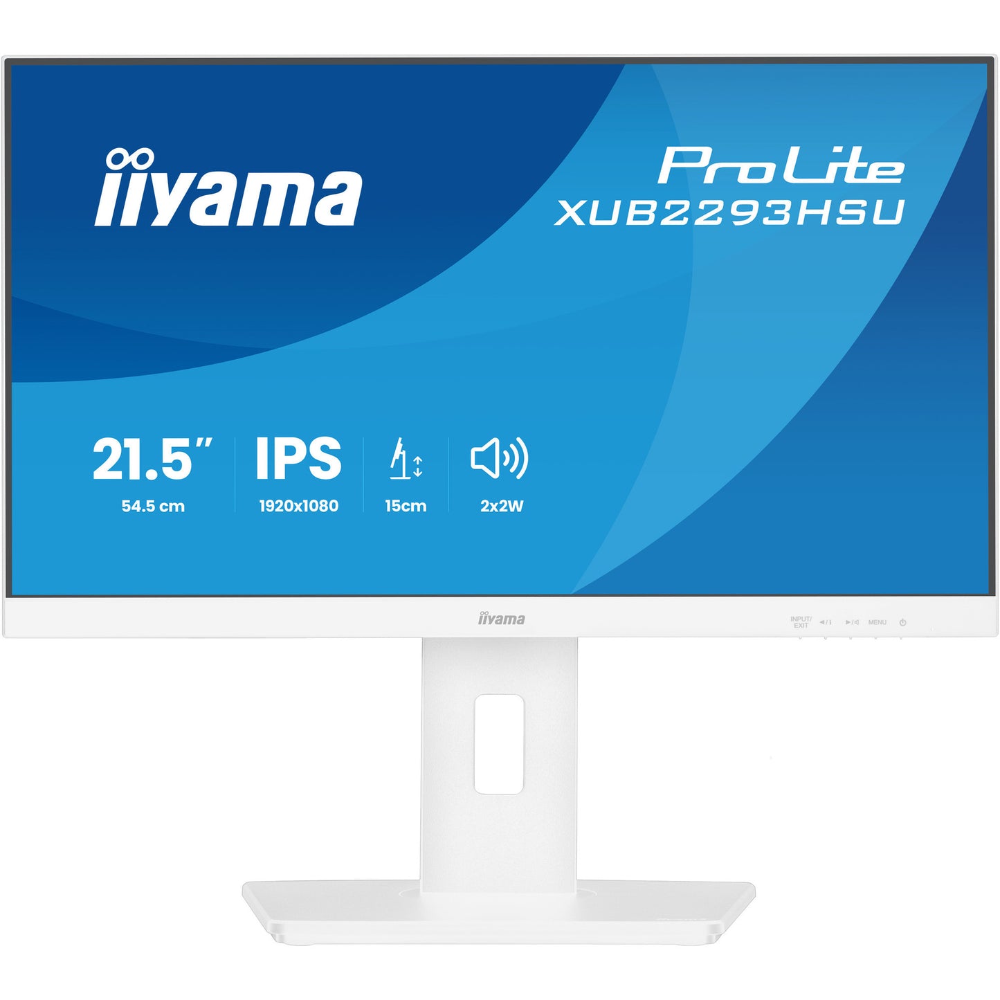 Iiyama prolite xub2293hsu-w7 21.5 monitor (wit (mat), hdmi, displayport, 2x usb-a)
