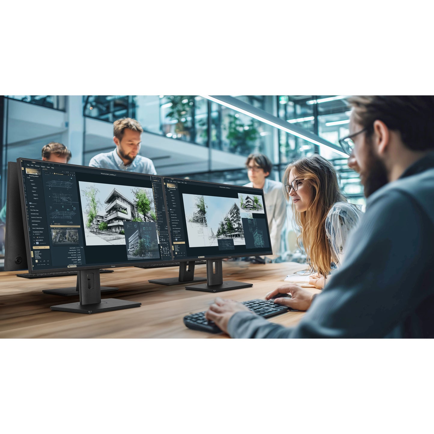 Iiyama prolite xb2797hsu-b1 27 monitor (zwart, 120 hz, hdmi, displayport, usb-c, audio)