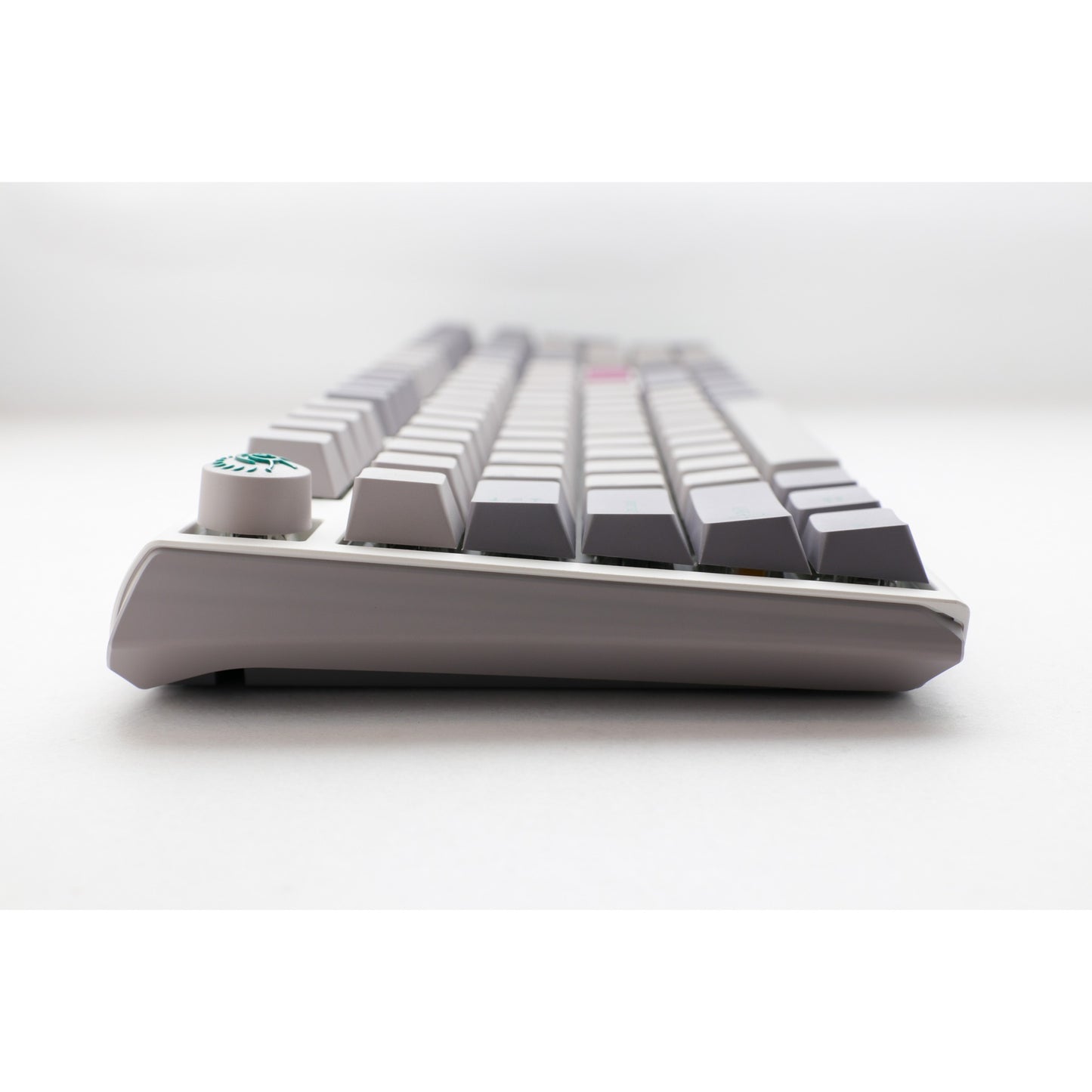 Ducky one 3 mist grey rgb mechanisch toetsenbord (lichtgrijs, us lay-out (qwerty), cherry mx red, 100%, rgb led, double-shot pbt, hot-swappable, quack mechanics)