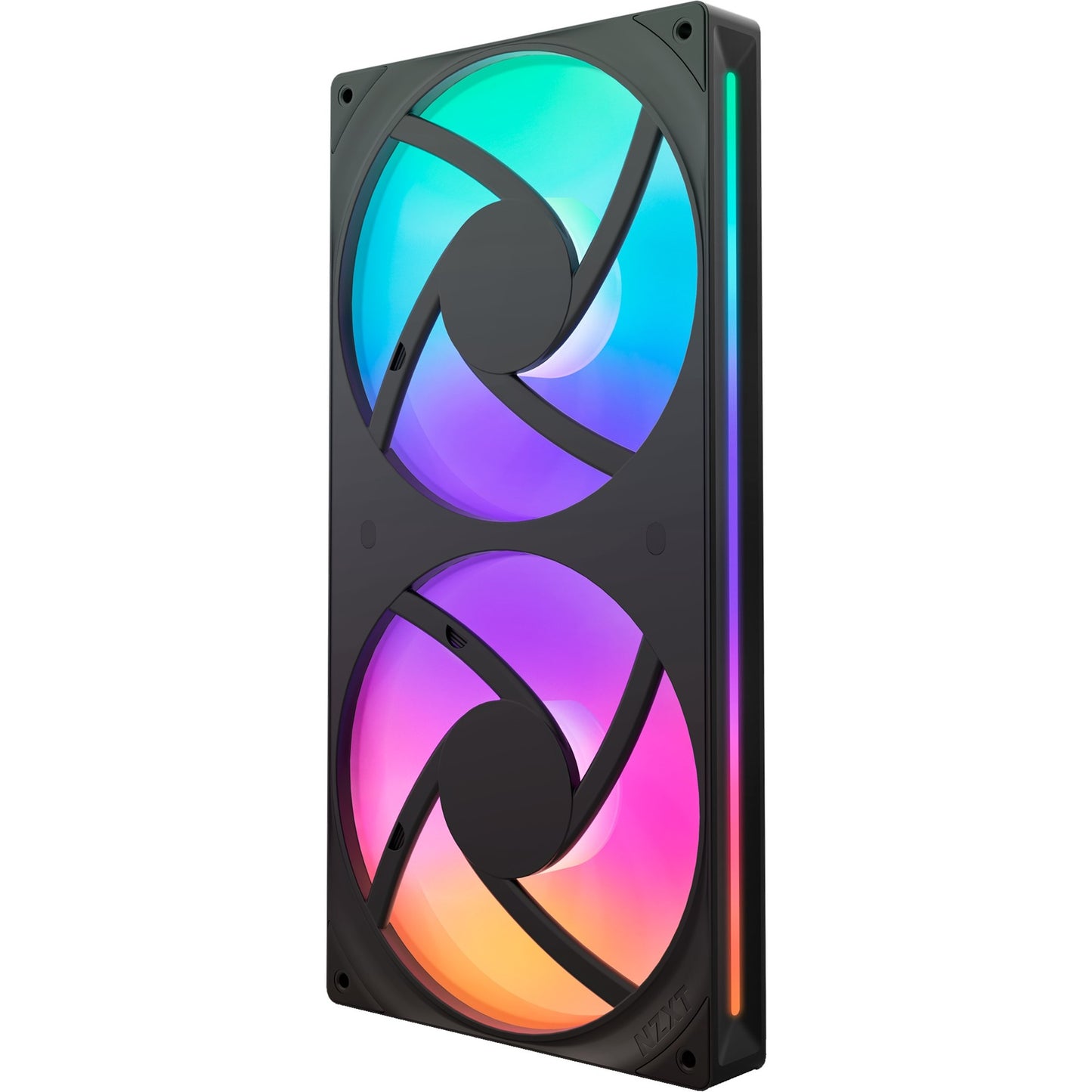 NZXT f280 rgb core case fans (zwart, 2 stuks, 280 x 140 x 26 mm)