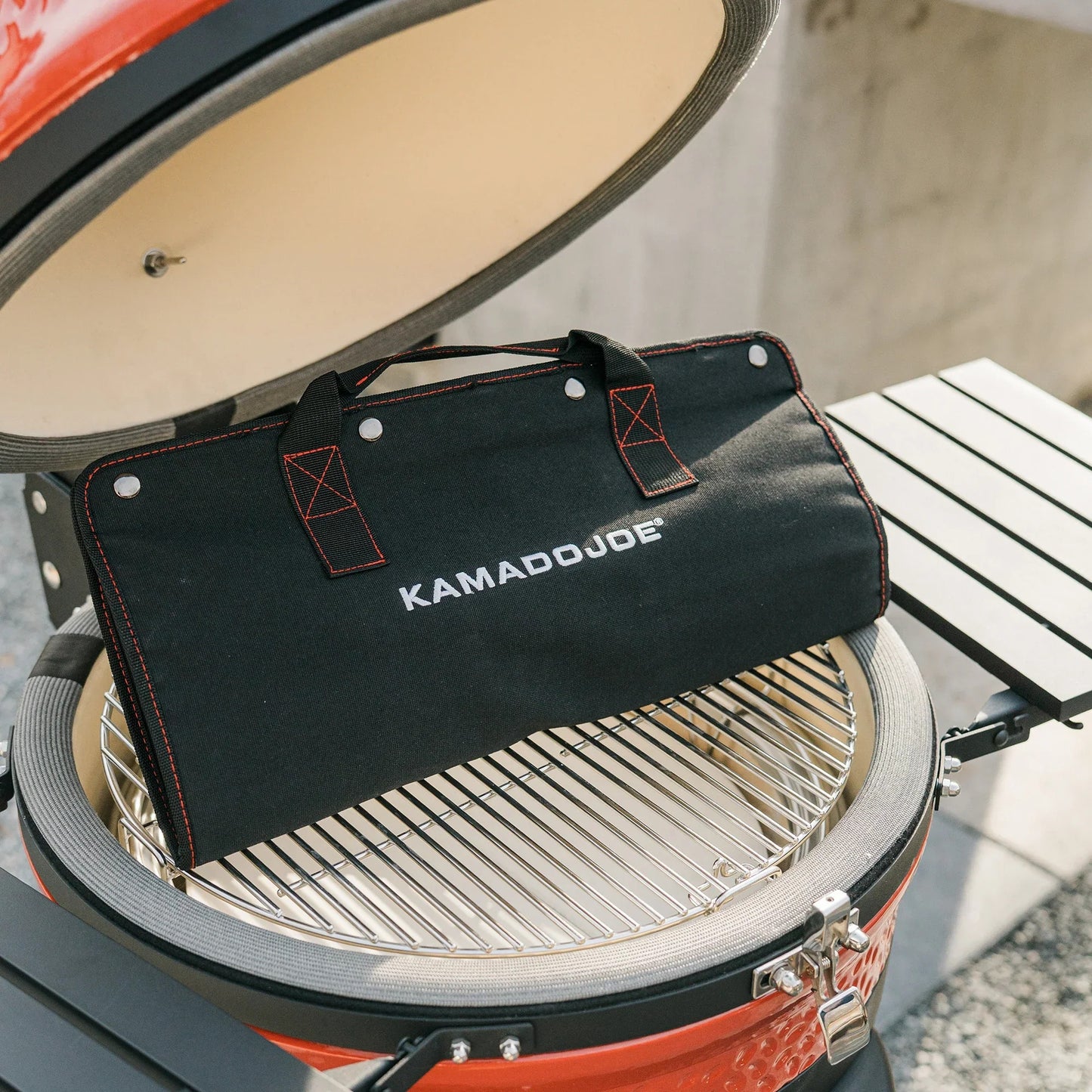 Kamado Joe krafted stalen grillgereedschap accessoire set grillbestek (3-delig, inclusief canvas draagtas)