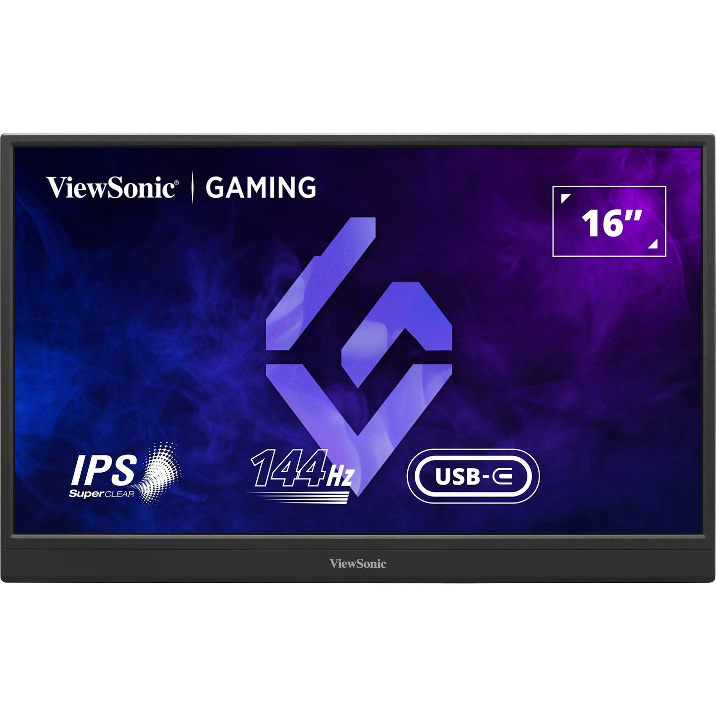 ViewSonic vx1654 draagbare gaming monitor 16 (zwart, 1x micro-hdmi, usb-c, sound, 144 hz)