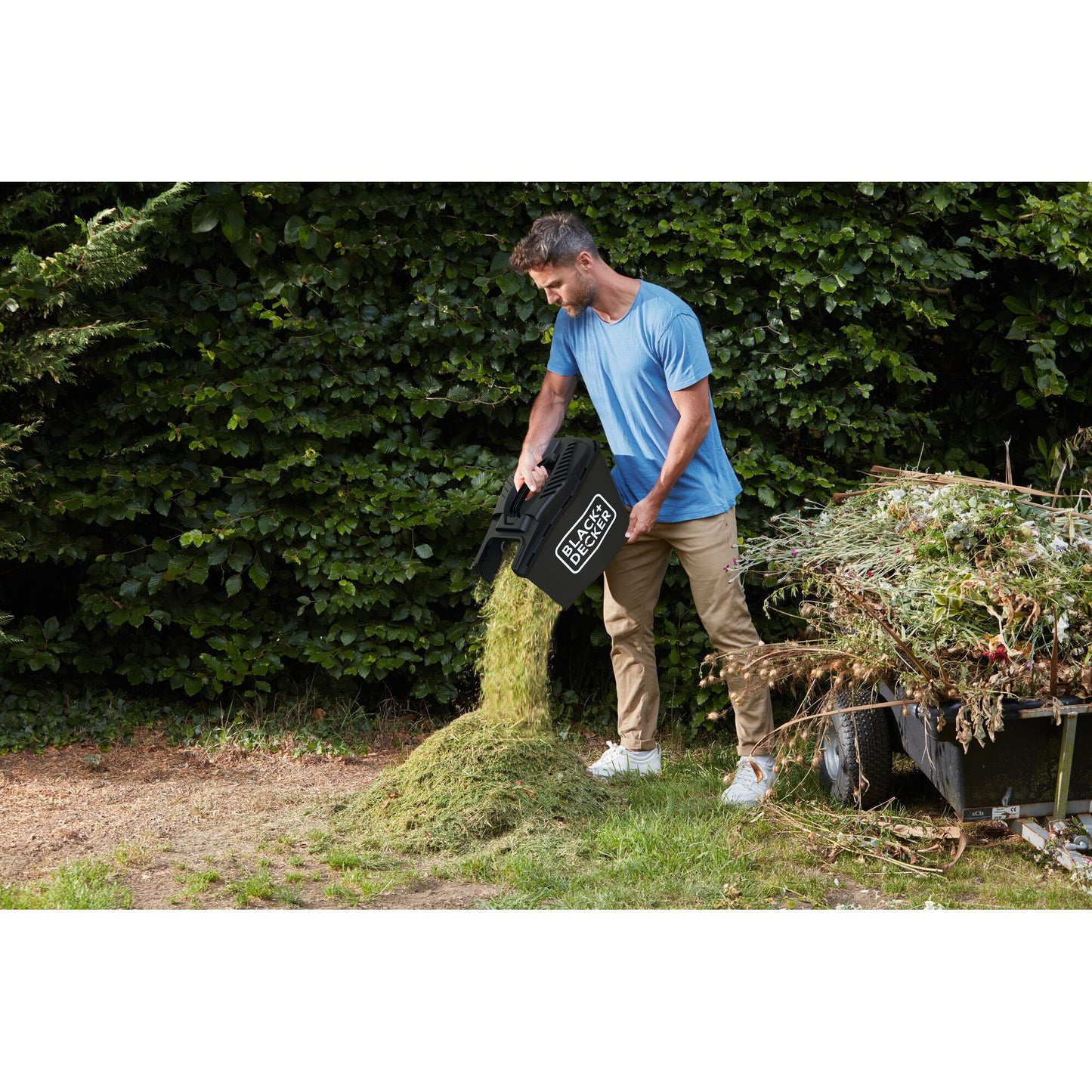 BLACK+DECKER bemwp340 grasmaaier (oranje zwart, 34 cm, 1400w)