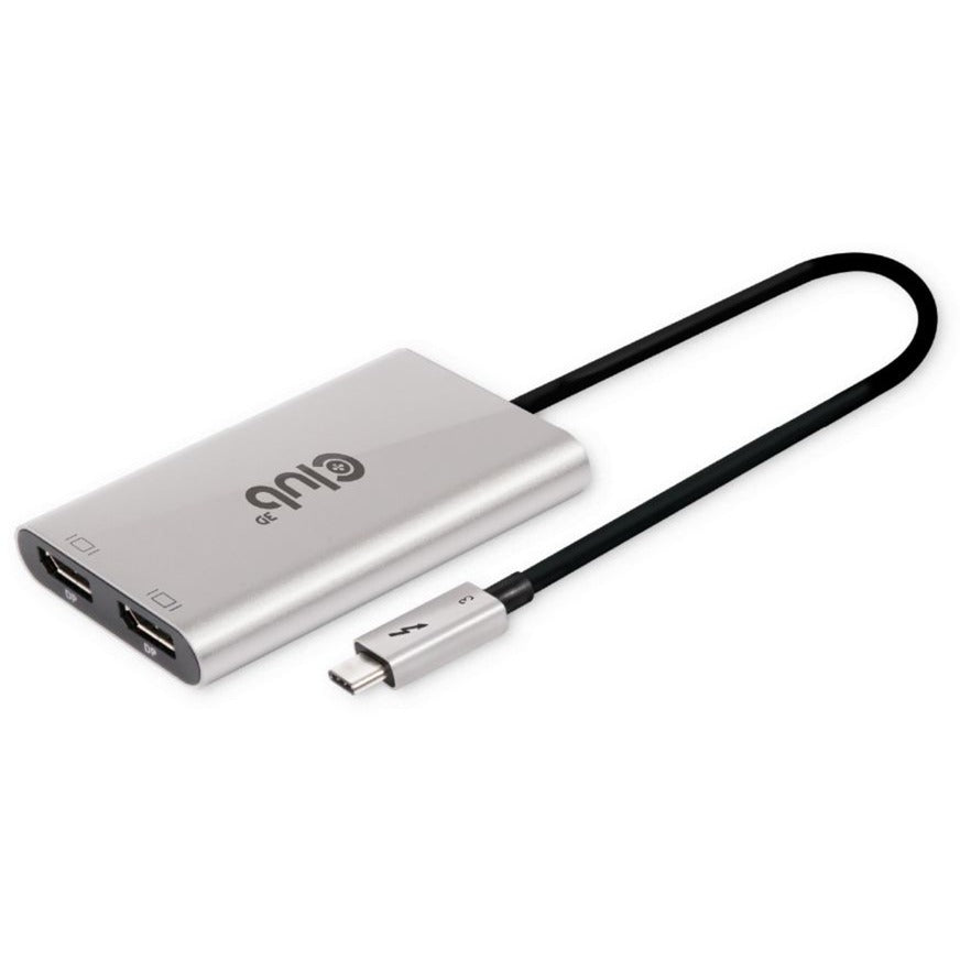 Club 3D thunderbolt 3 naar dual displayport displayport splitter