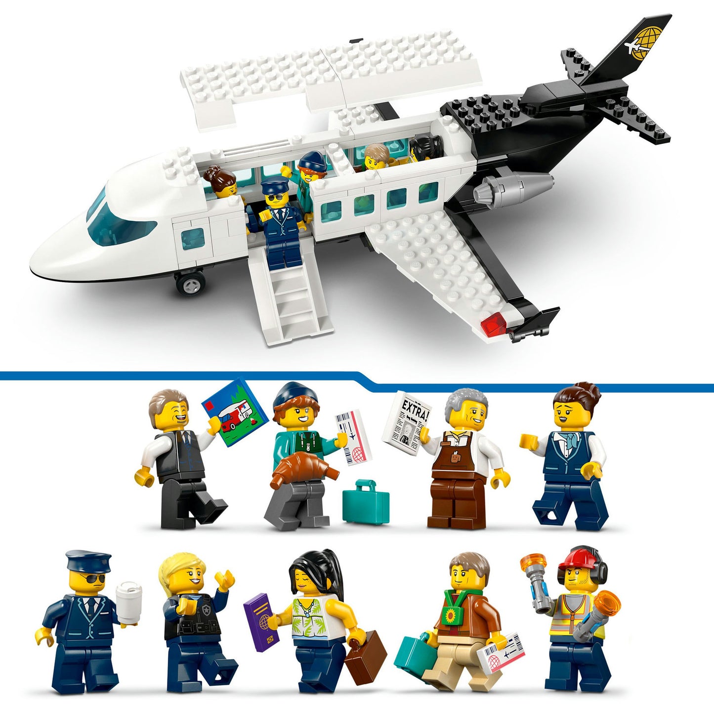 LEGO city 60502 luchthaven met vliegtuig
