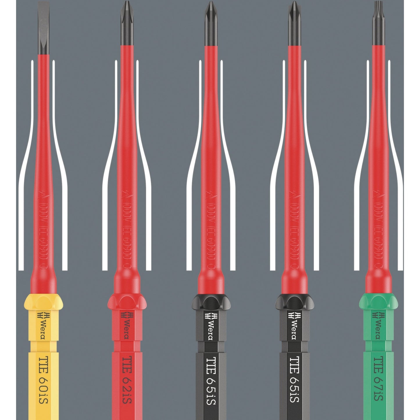 Wera kraftform kompakt vde 16 torque extra slim 1 tool finder schroevendraaier (rood geel, 16‑delig)