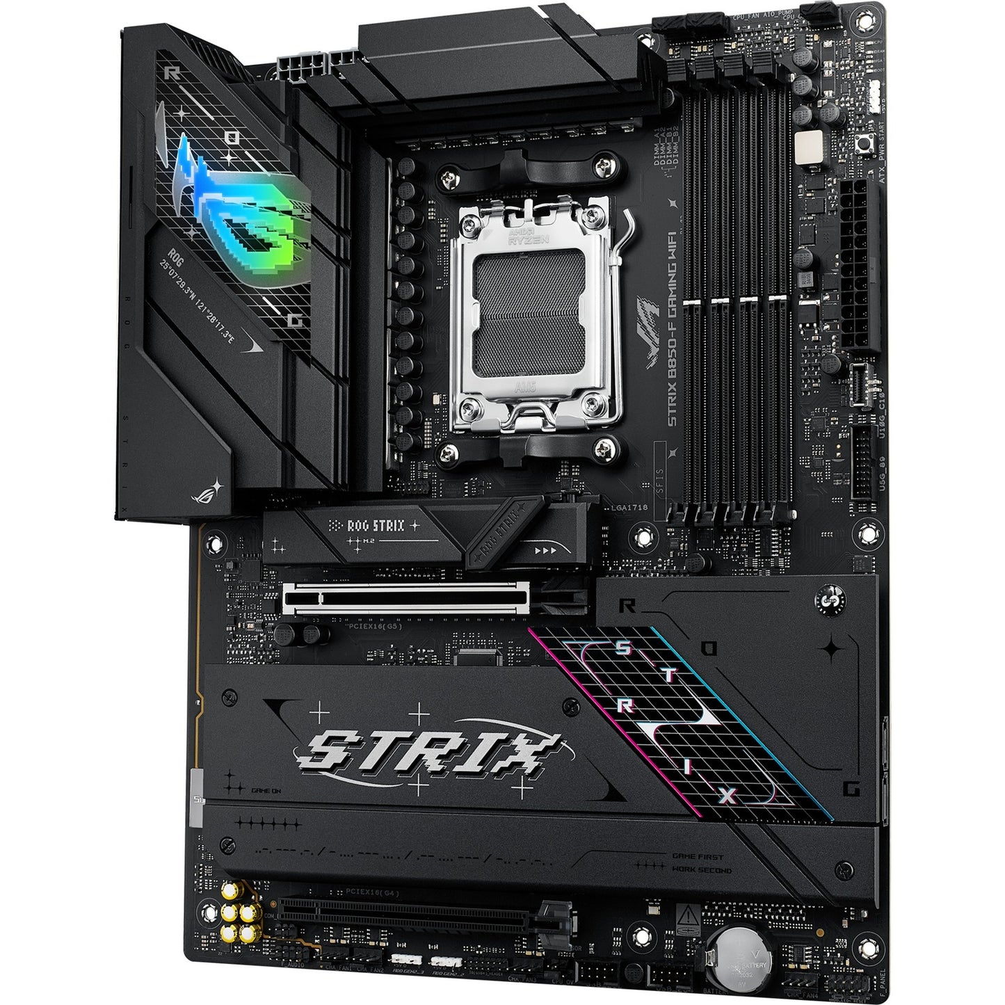 ASUS rog strix b850-f gaming wifi socket am5 moederbord (2,5gb-lan, wi-fi 7, bt, sound, atx)