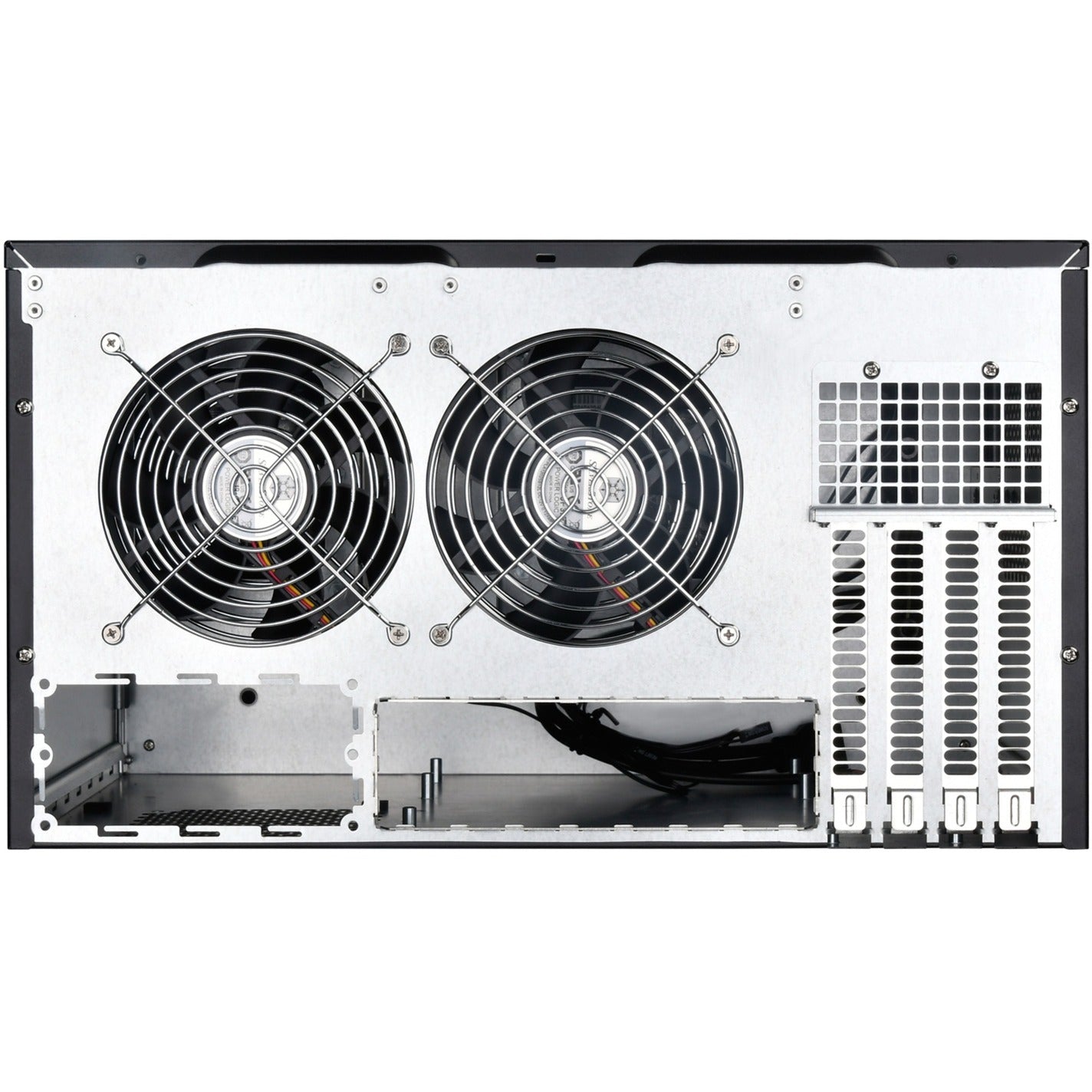 SilverStone cs381b v1.1 rack behuizing (zwart | 2x usb-a 3.2 (5 gbit s) | 2x audio)
