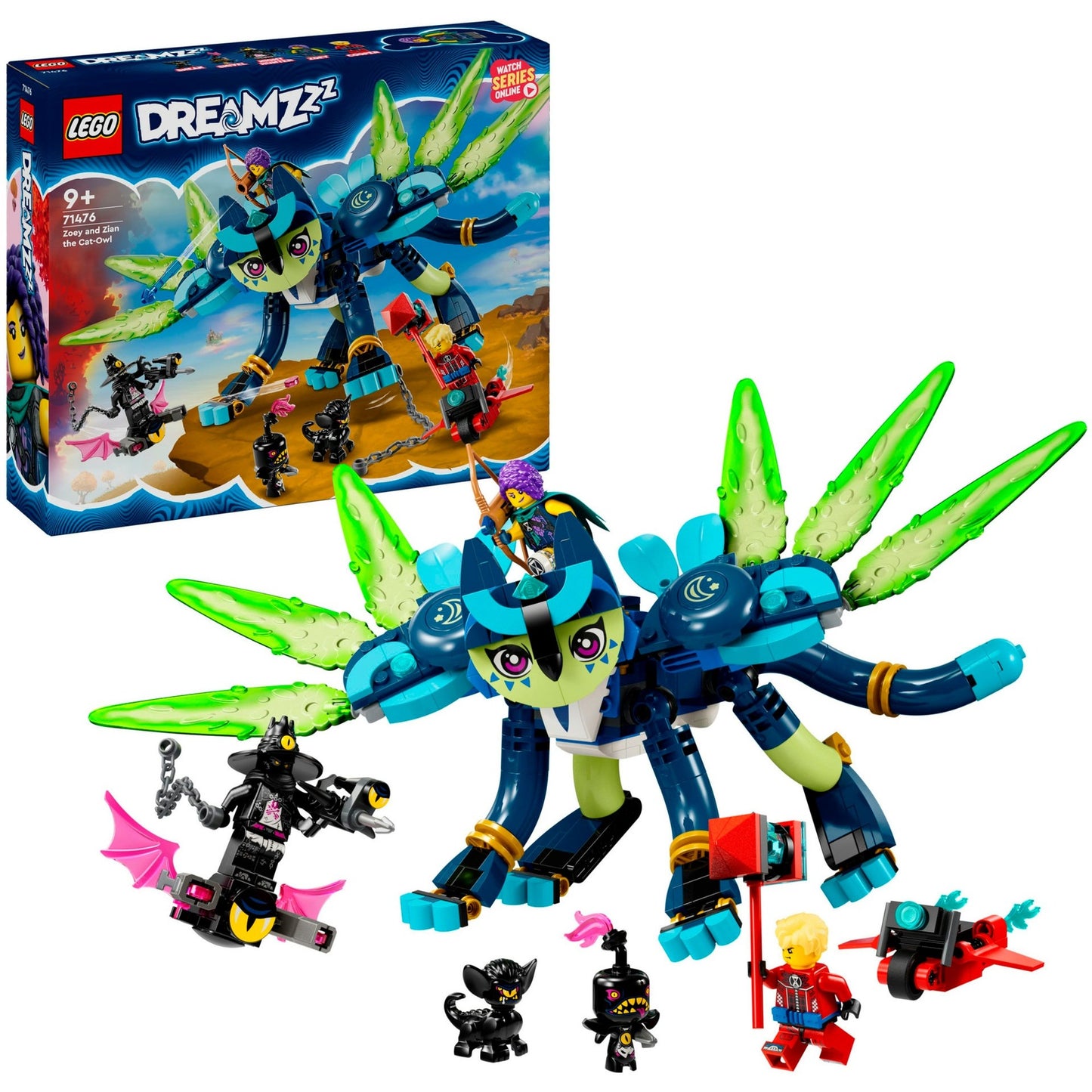 LEGO dreamzzz - zoey en zian de kattenuil constructiespeelgoed (71476)