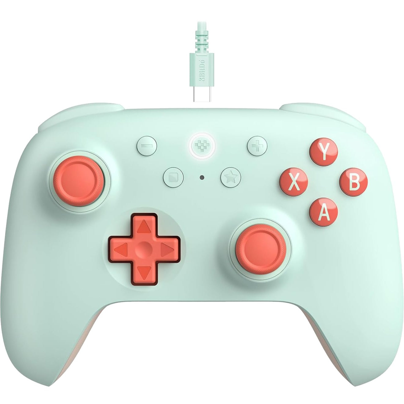 8BitDo ultimate 2c wired gamepad (mint oranje)