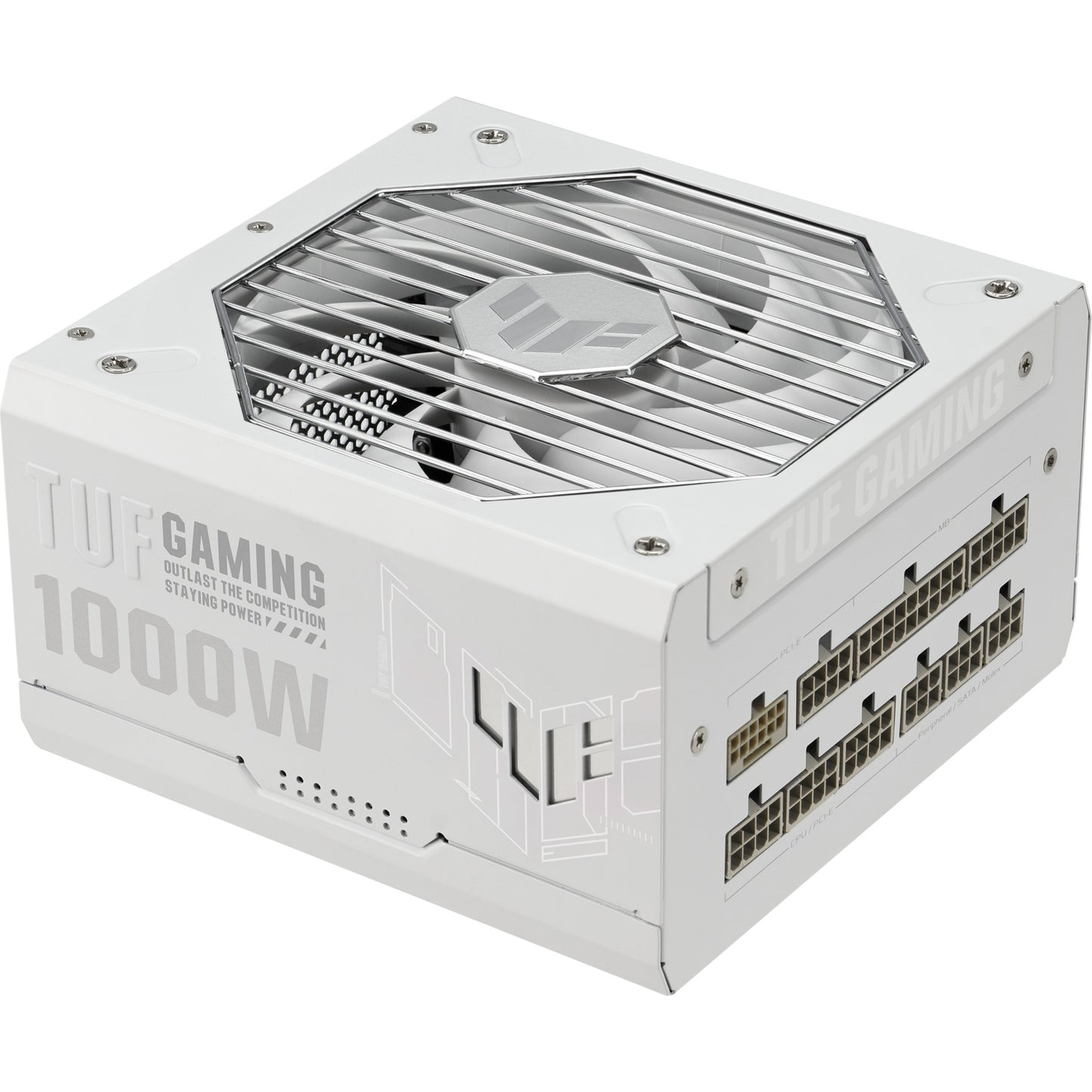 ASUS tuf gaming gold white edition modulaire 1000 watt voeding (wit, 1x 12v-2x6, 4x pcie)
