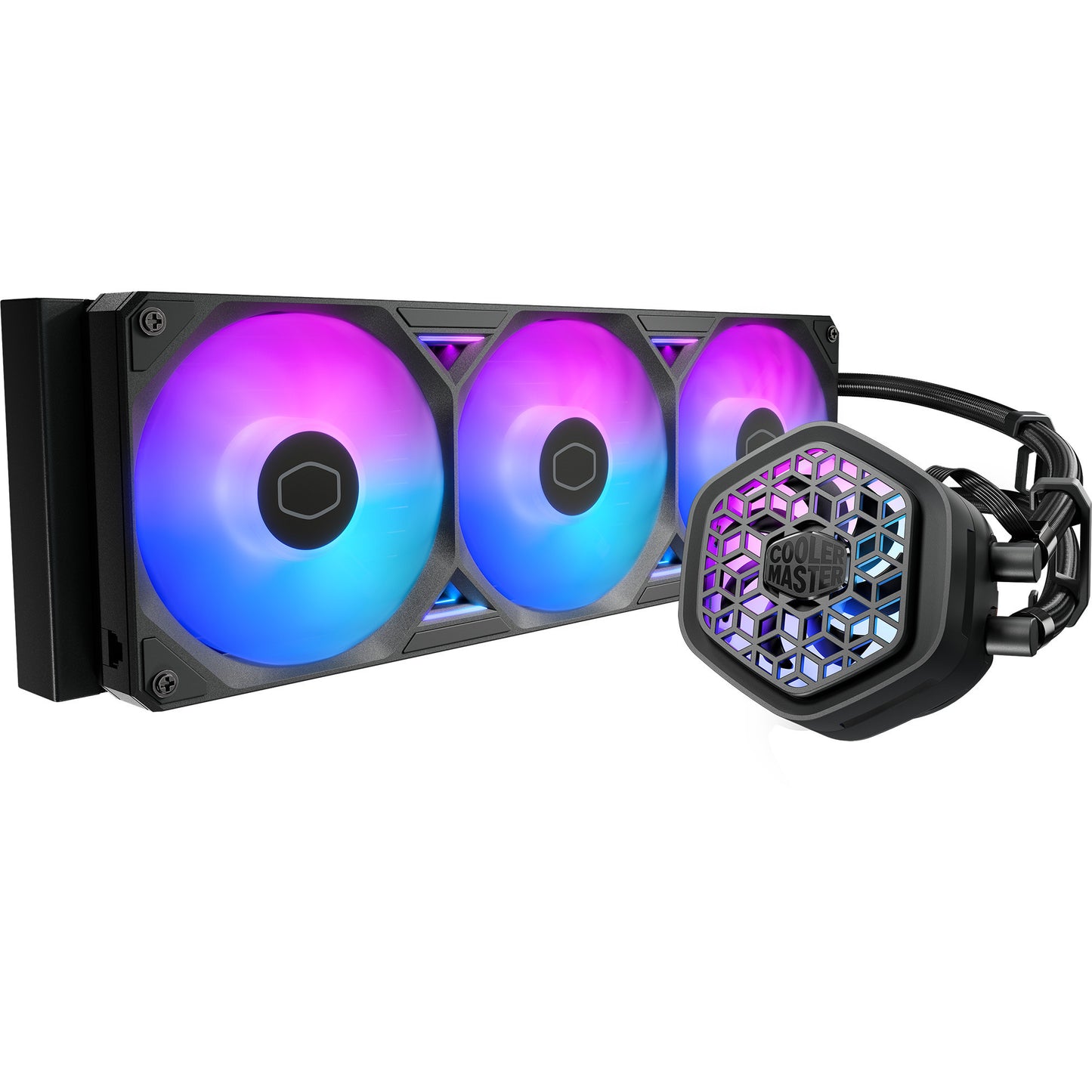 Cooler Master masterliquid 360 atmos ii vrm fan argb waterkoeling (zwart)
