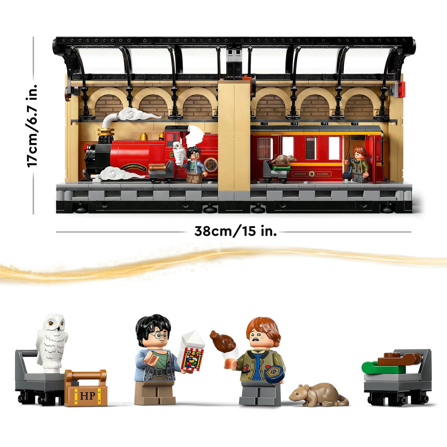 LEGO harry potter - boekensteun: de zweinstein express constructiespeelgoed (76450)