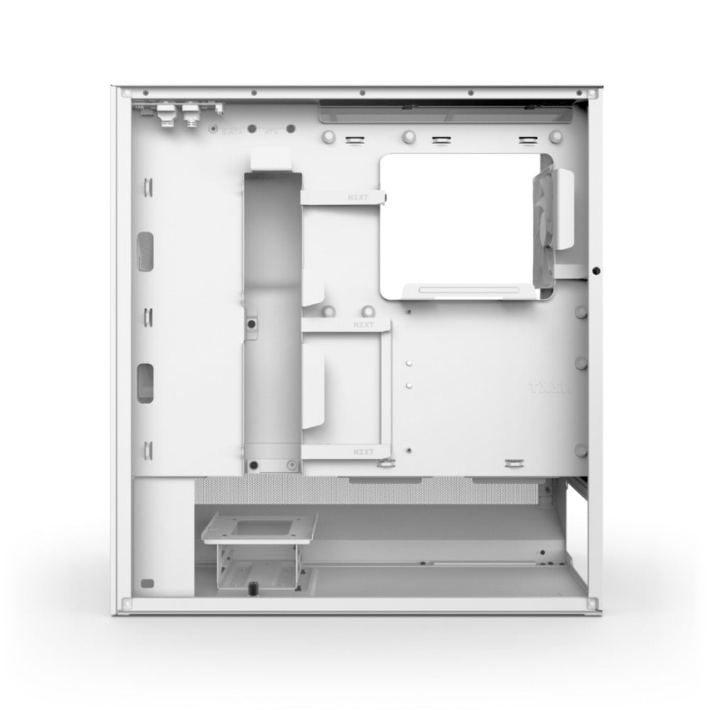 NZXT h5 flow v2 midi tower behuizing (wit | 1x usb-a | 1x usb-c | tempered glass)