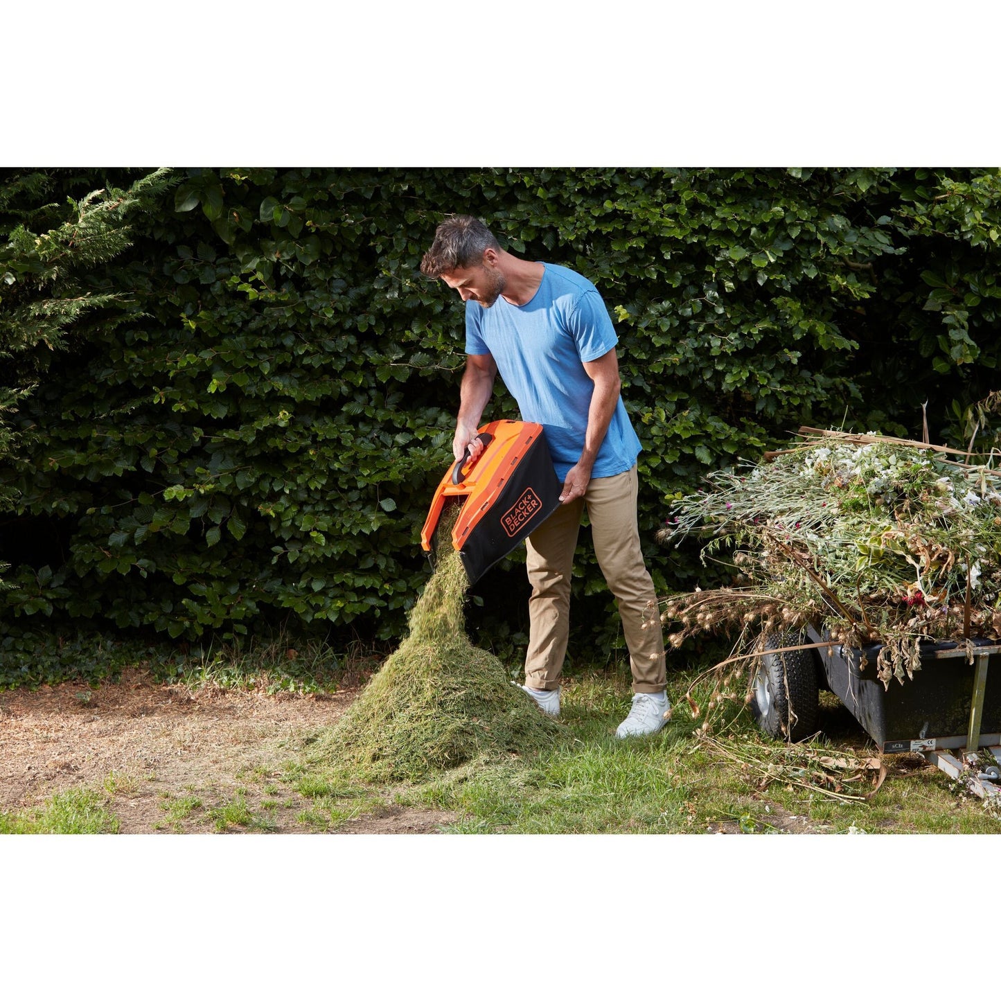 BLACK+DECKER bcmw3318l2-qw 2x 18v grasmaaier (oranje zwart, 2x 18v 2.5ah accu en oplader inbegrepen)