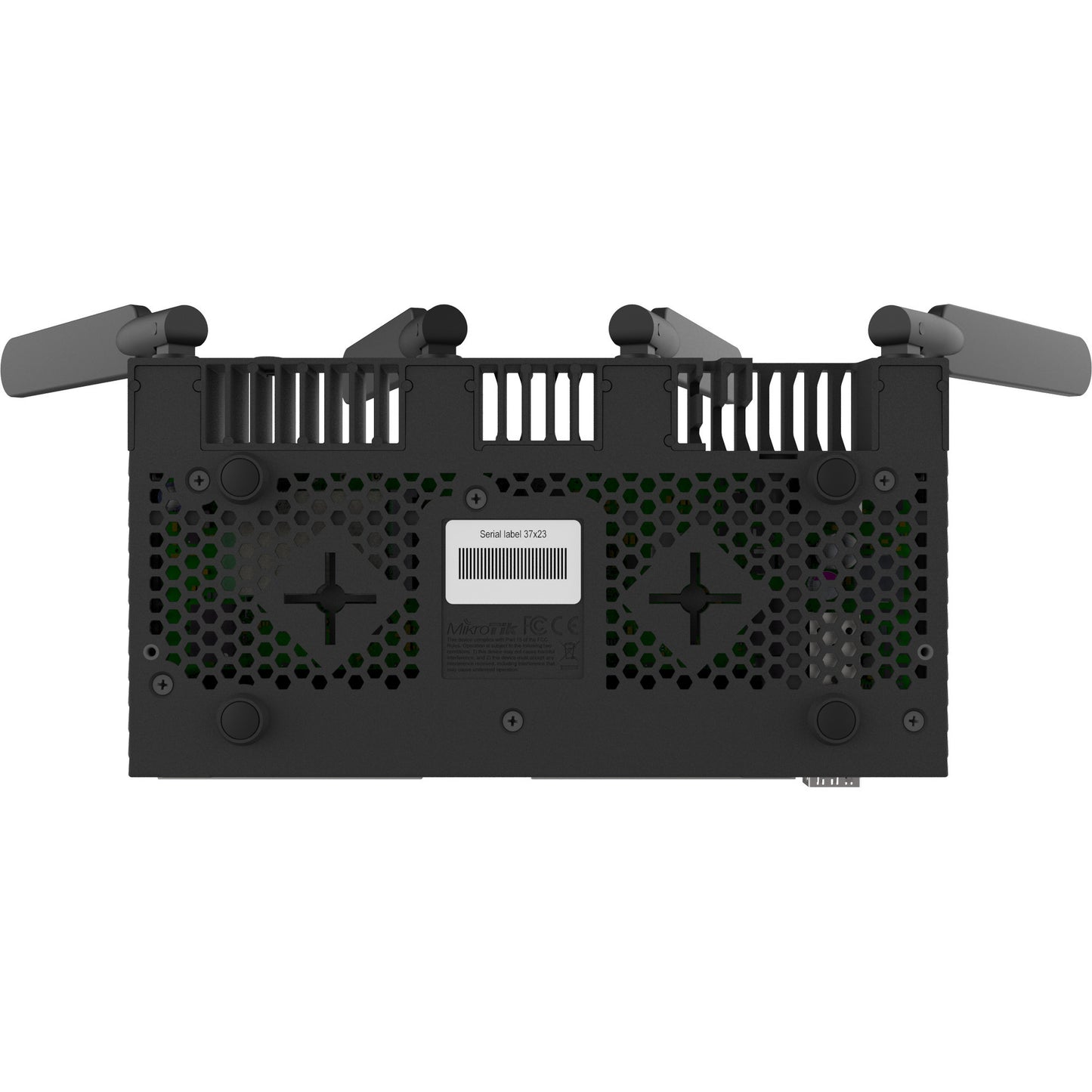 MikroTik rb4011igs+5hacq2hnd-in router (zwart, annapurna alpine al21400 cpu, sfp+, wi-fi 5)