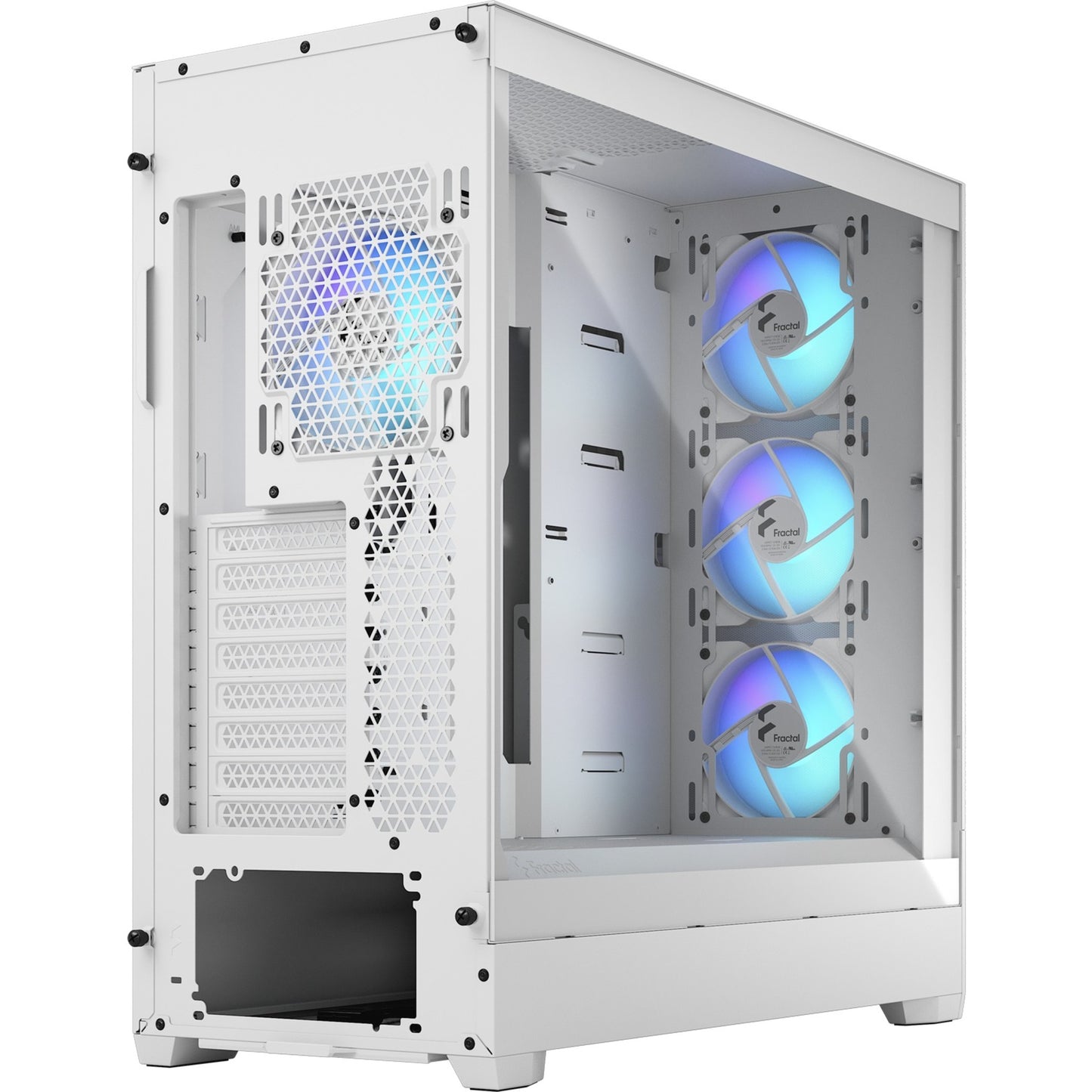 Fractal Design pop xl air rgb big tower behuizing (wit | 2x usb-a | rgb | tempered glass)