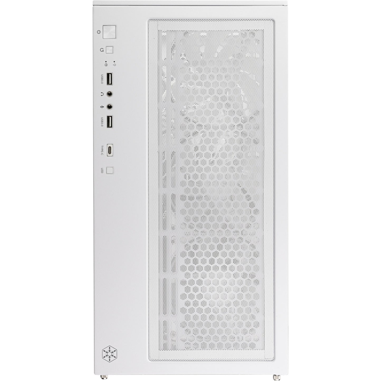 SilverStone lucid 05 mini tower behuizing (wit | 2x usb-a | 1x usb-c | rgb | tempered glass)