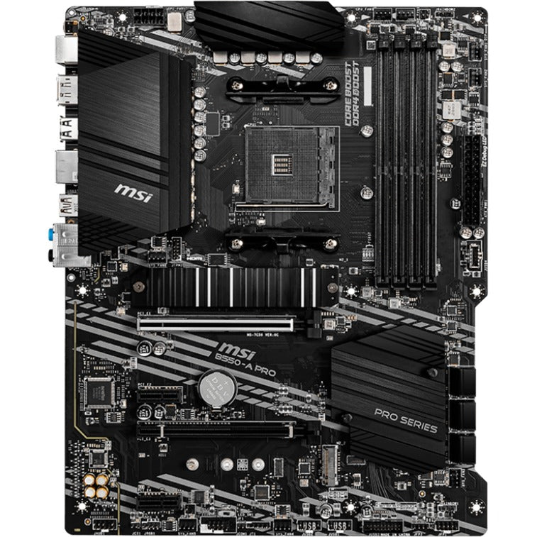 MSI b550-a pro socket am4 moederbord (zwart, raid, gb-lan, sound, atx)