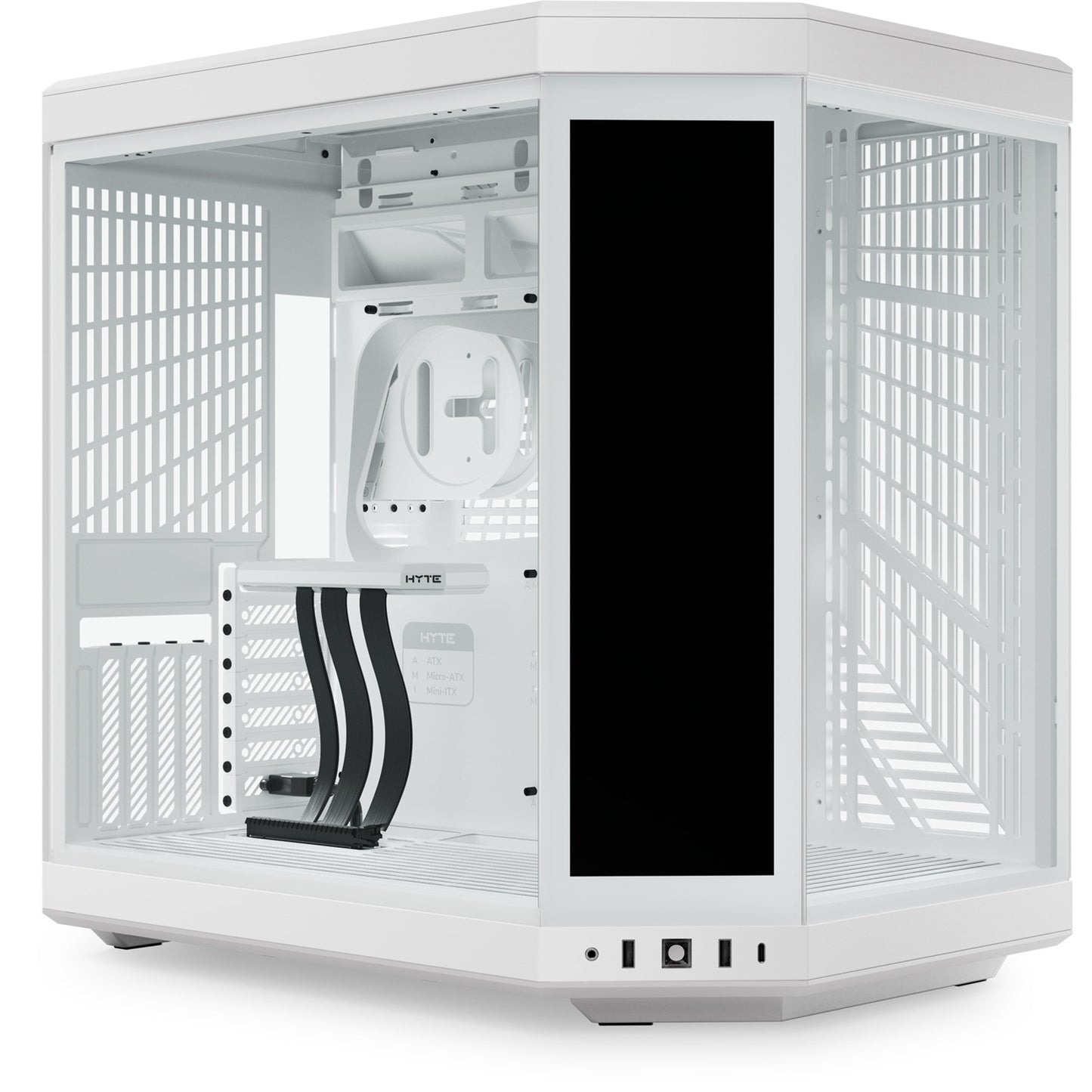 HYTE y70 touch infinite midi tower behuizing (wit | 2x usb-a | 1x usb-c | tempered glass)