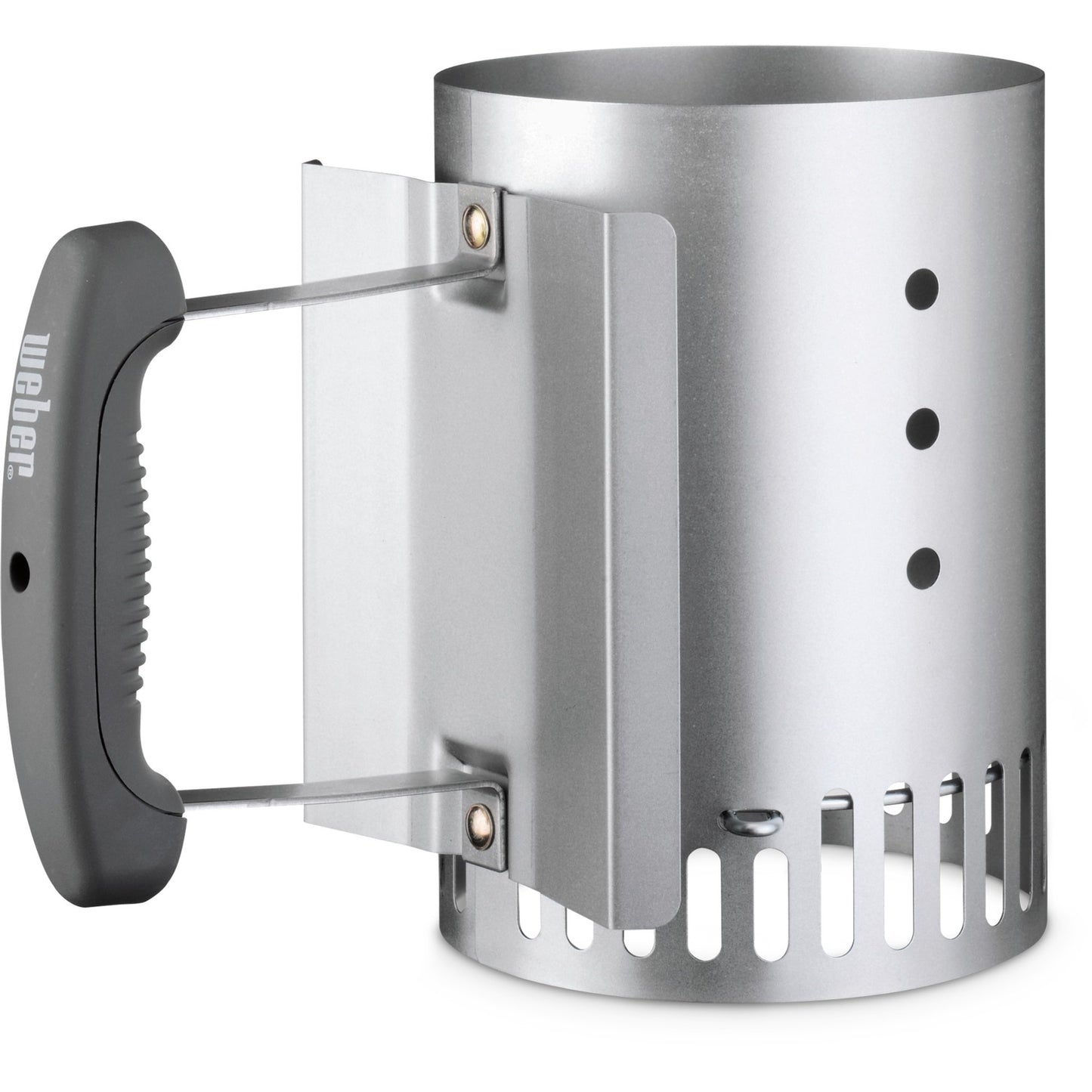 Weber rapidfire compact brikettenstarter houtskoolstarter (zilver)