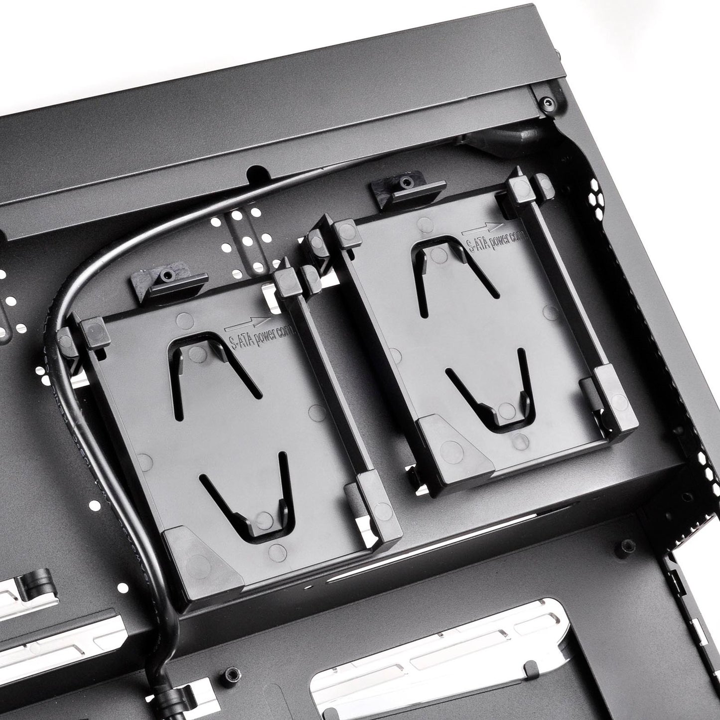 SilverStone sst-rvz02b-w window-kit desktop behuizing (zwart | 2x usb-a | window)