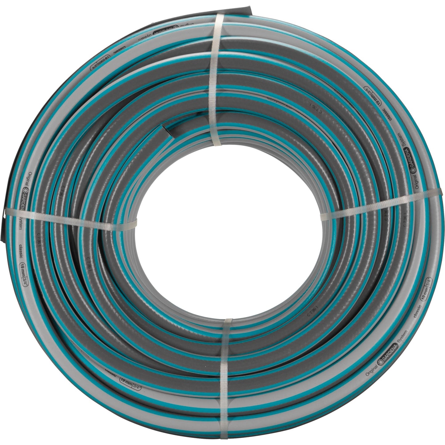 GARDENA classic slang 19 mm (3 4 ) (grijs turquoise, 18025-20, 50 m)