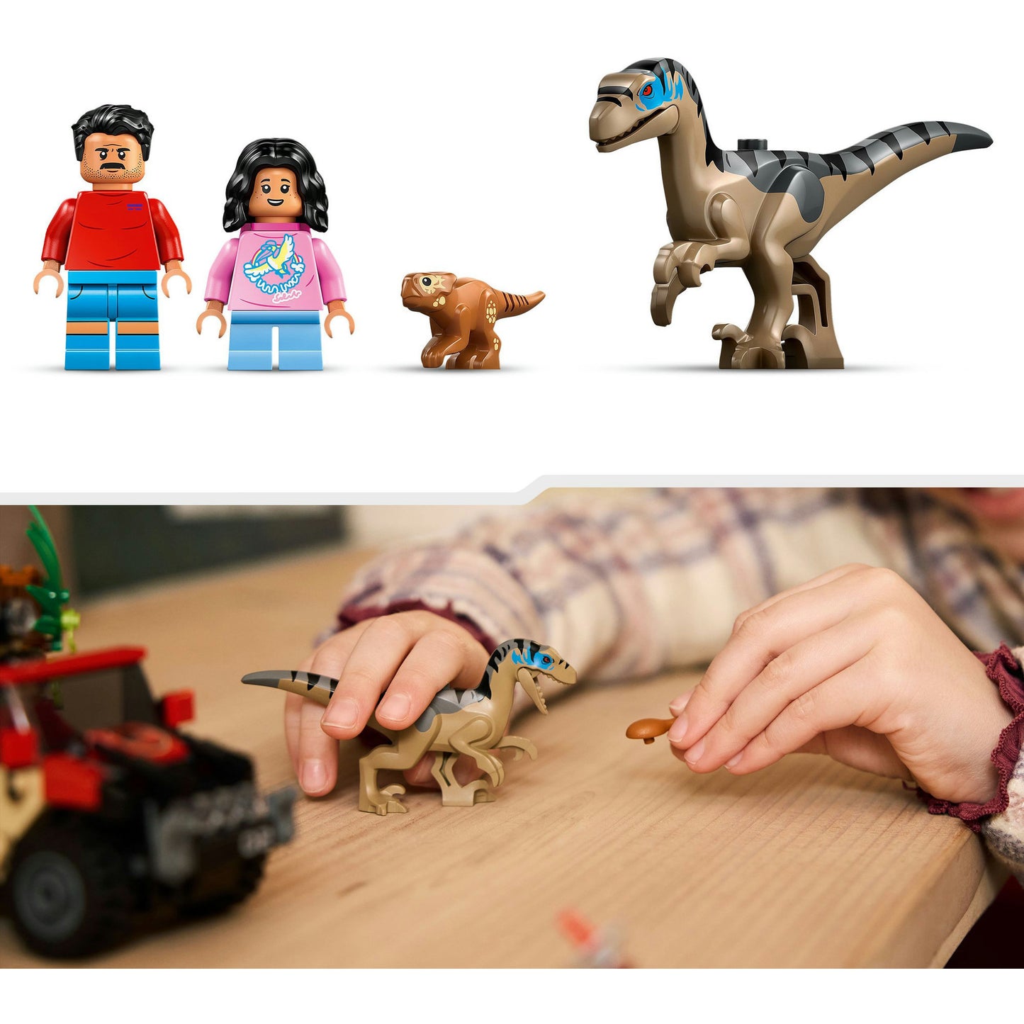 LEGO jurassic world 76972 offroad eaptorontsnapping