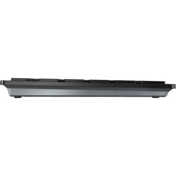 CHERRY dw 9500 slim draadloze desktopset (zwart, eu lay-out (qwerty), scissor switches, 100%, 3.000 dpi, 2.4 ghz bluetooth 4.2)