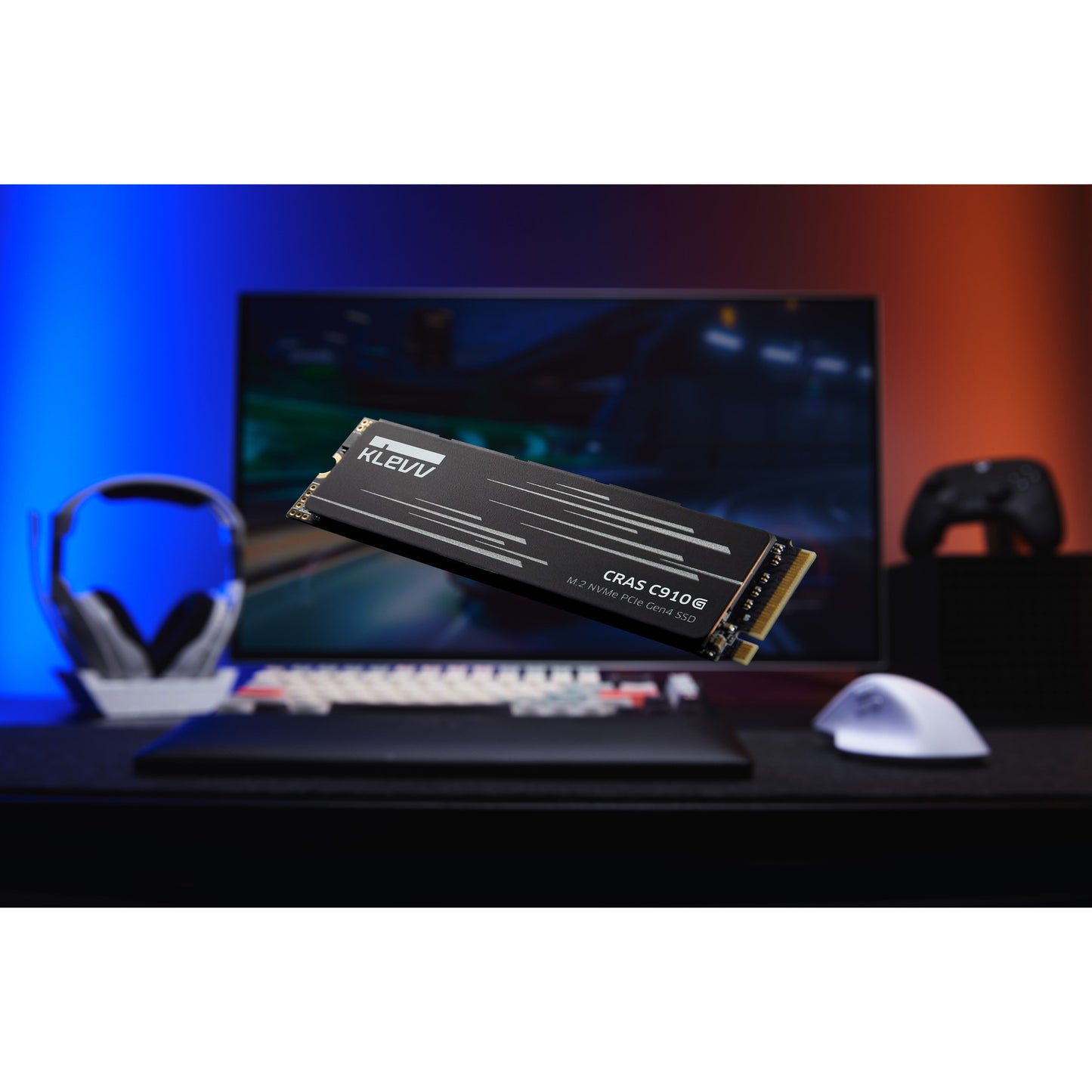 KLEVV cras c910g 4 tb ssd (zwart, k04tbm2sp0-10g, pcie gen 4.0 x4, nvme 2.0)