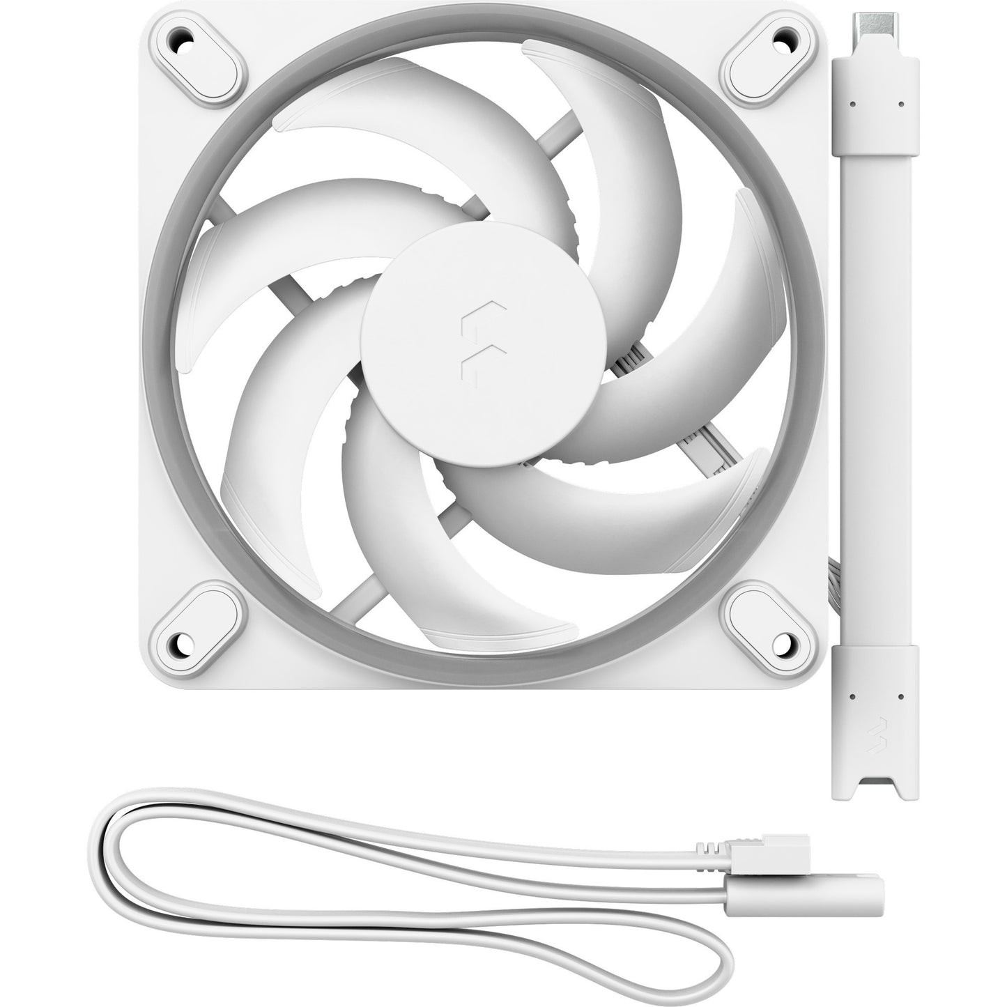 Fractal Design momentum 12 rgb case fan (wit, 120 x 120 x 25 mm, pwm)